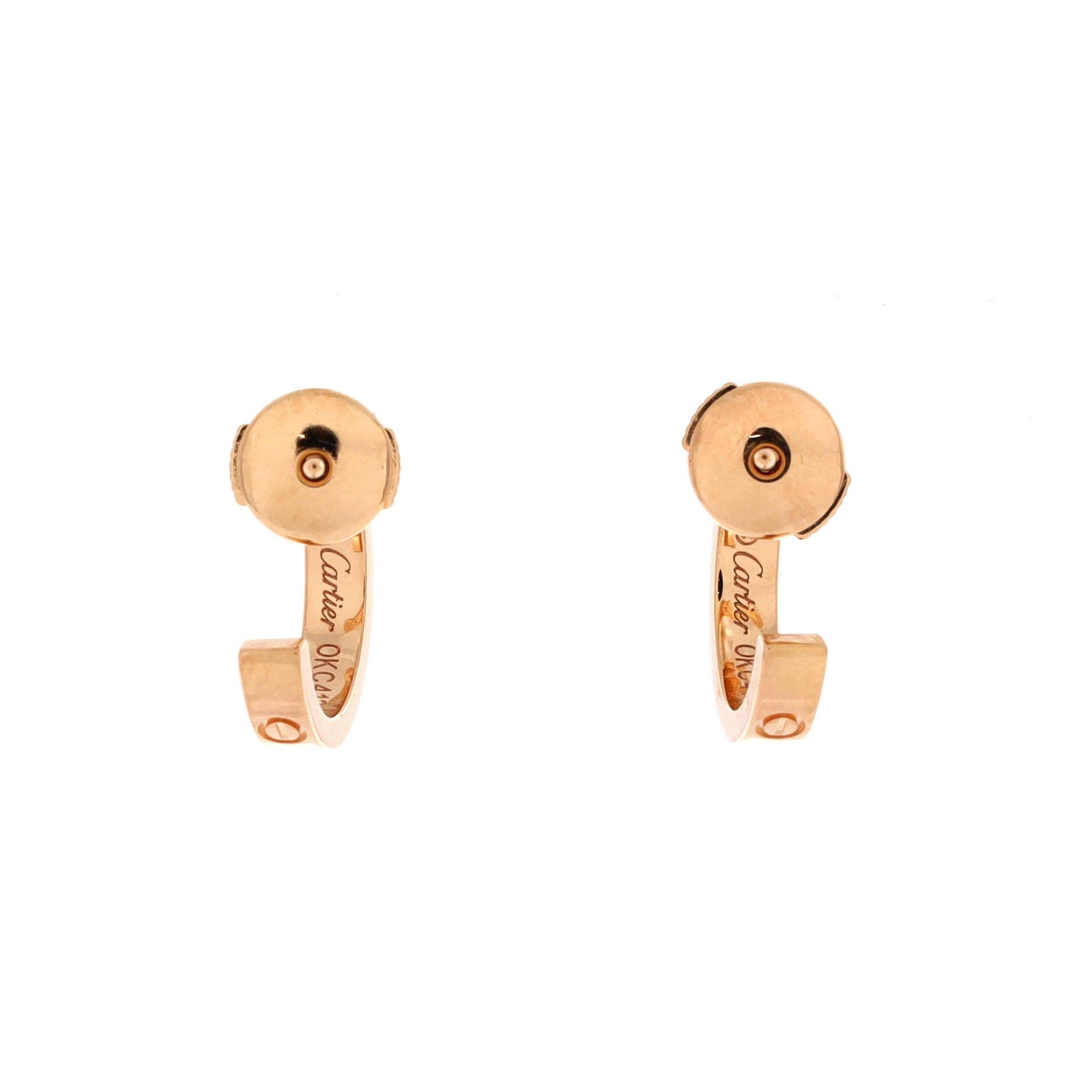 Cartier Love Hoop Earrings Size ONE SIZE - 3 Thumbnail
