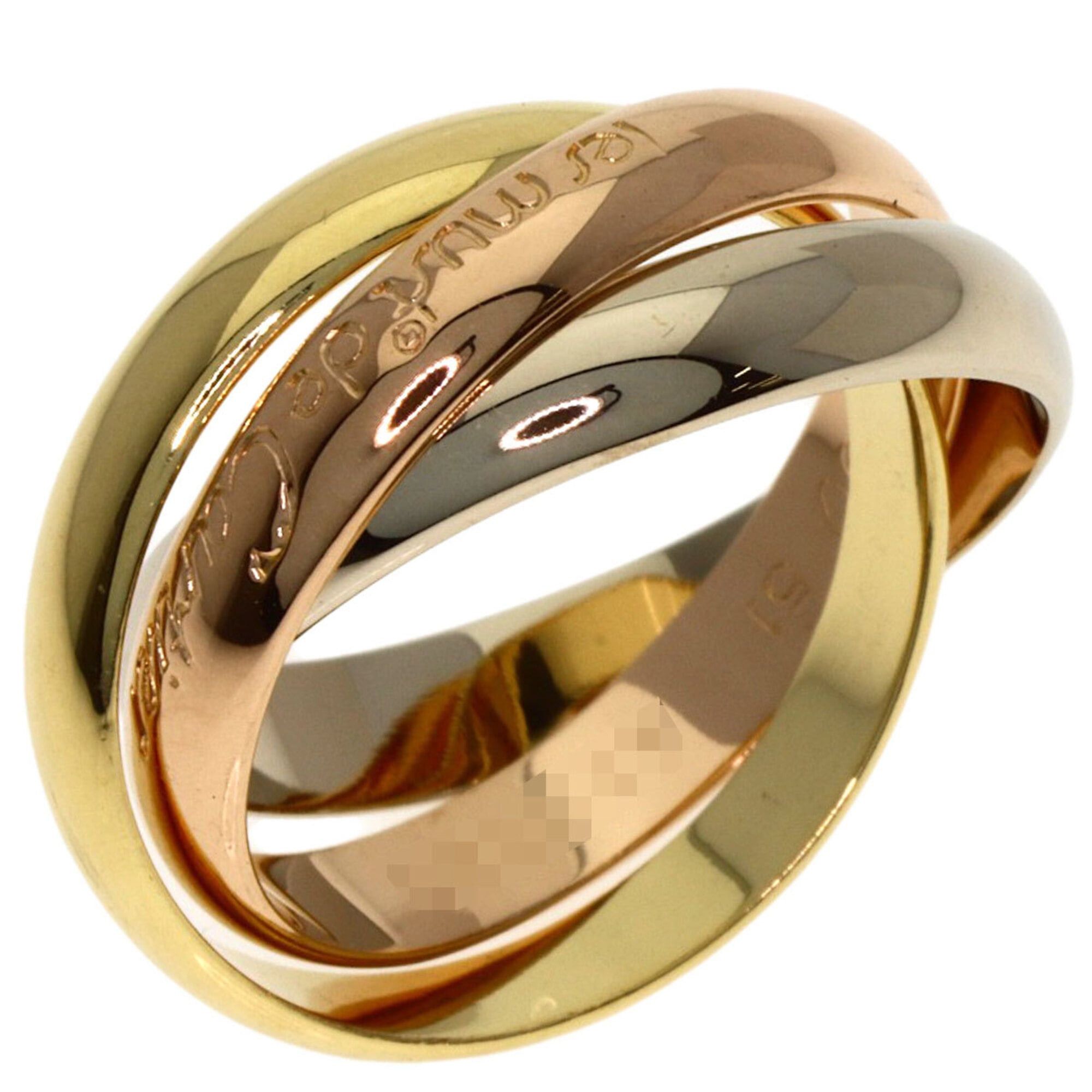 Cartier Cartier Trinity #51 Ring, 18K Yellow Gold/18K White Pink Gold, Women's, CARTIER Size ONE SIZE - 2 Thumbnail