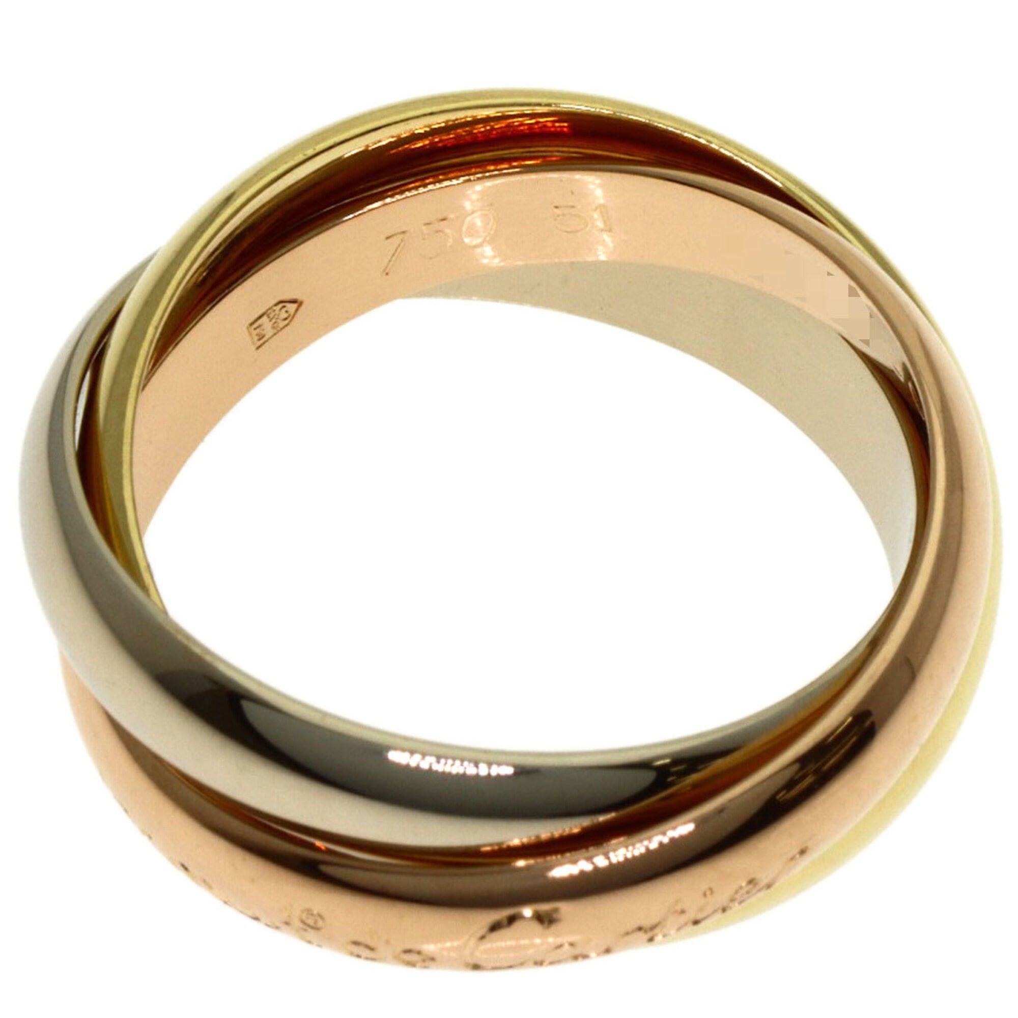 Cartier Cartier Trinity #51 Ring, 18K Yellow Gold/18K White Pink Gold, Women's, CARTIER Size ONE SIZE - 3 Thumbnail
