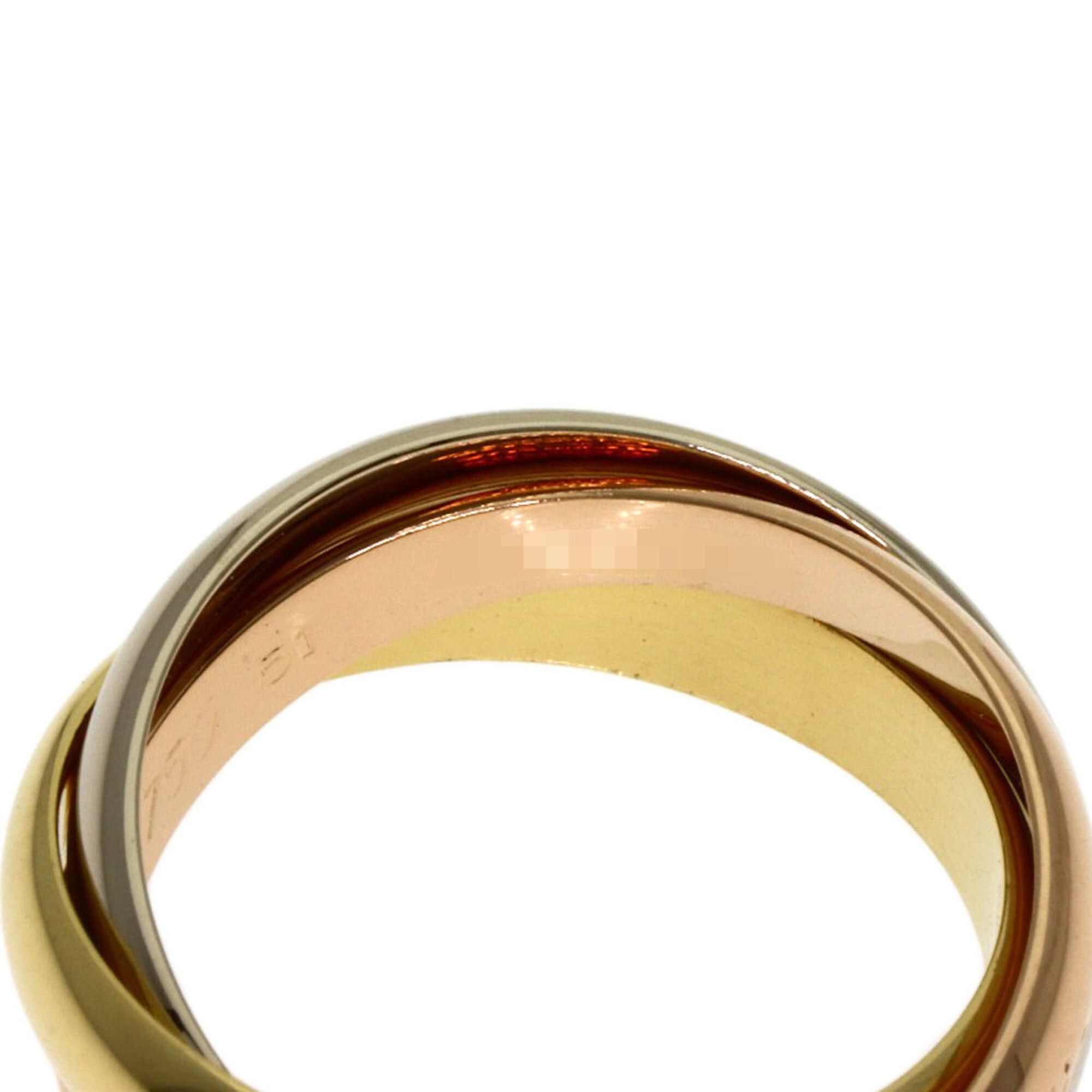 Cartier Cartier Trinity #51 Ring, 18K Yellow Gold/18K White Pink Gold, Women's, CARTIER Size ONE SIZE - 4 Thumbnail