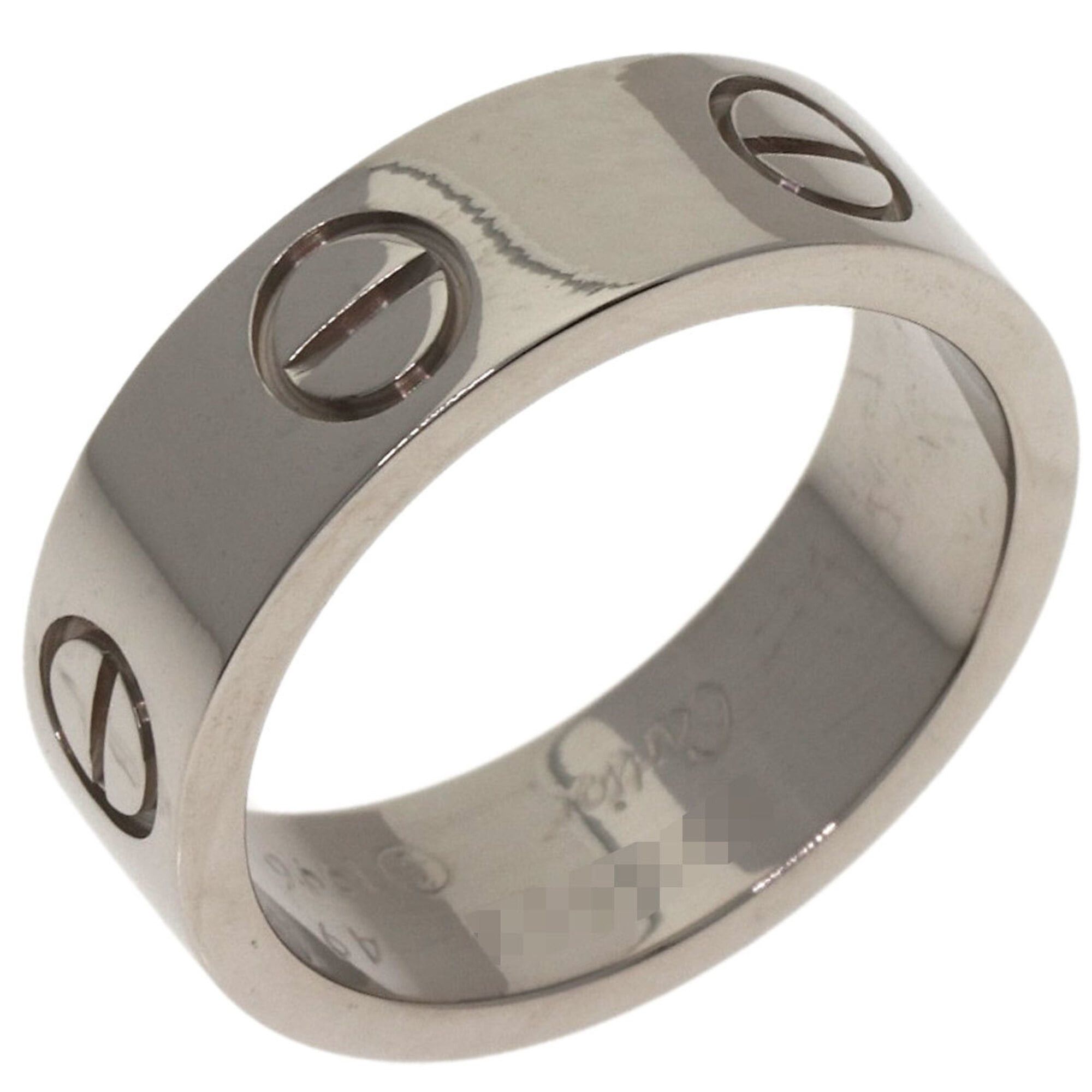 Cartier Cartier Love Ring #49, 18K White Gold, Women's Ring, CARTIER Size ONE SIZE - 2 Thumbnail