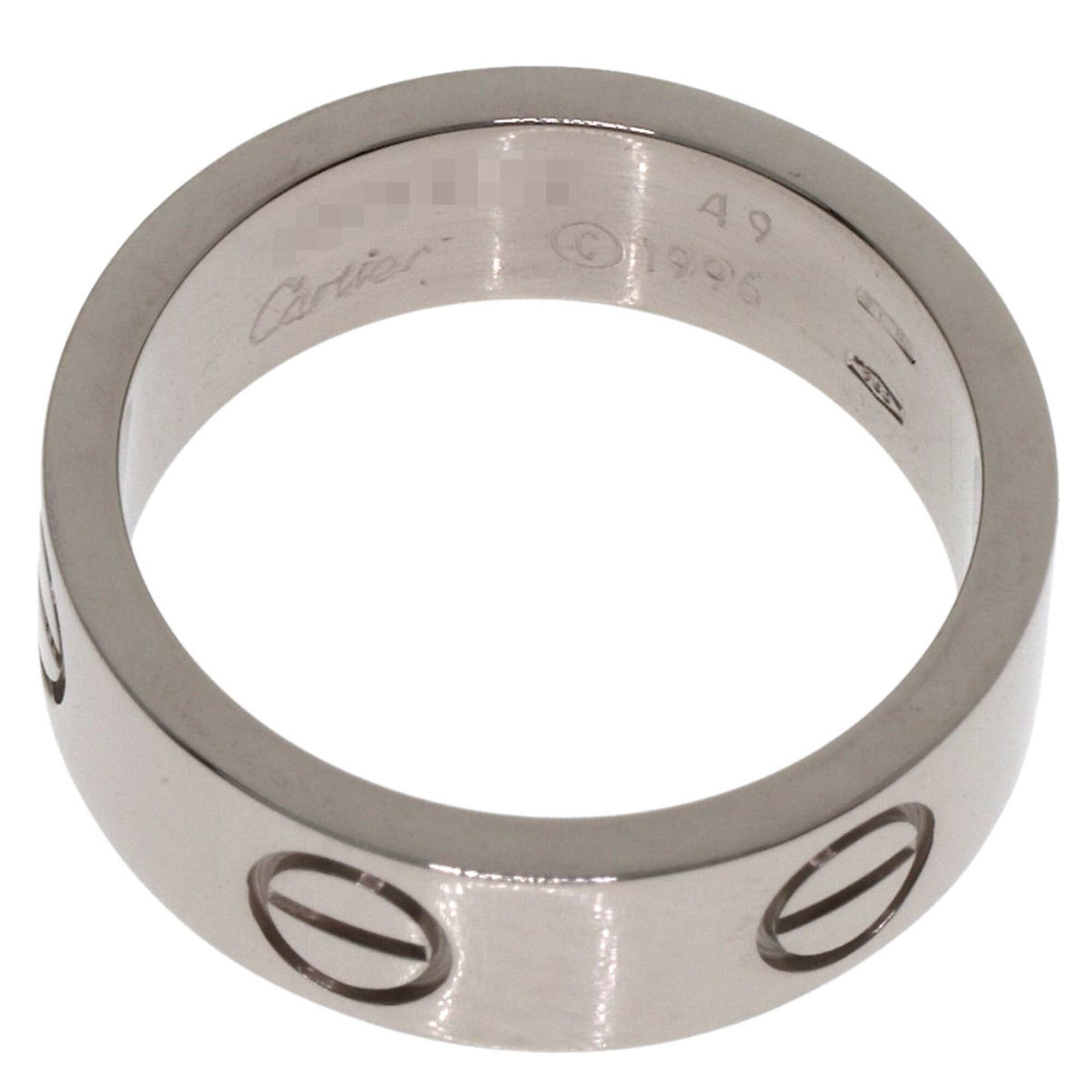 Cartier Cartier Love Ring #49, 18K White Gold, Women's Ring, CARTIER Size ONE SIZE - 4 Thumbnail