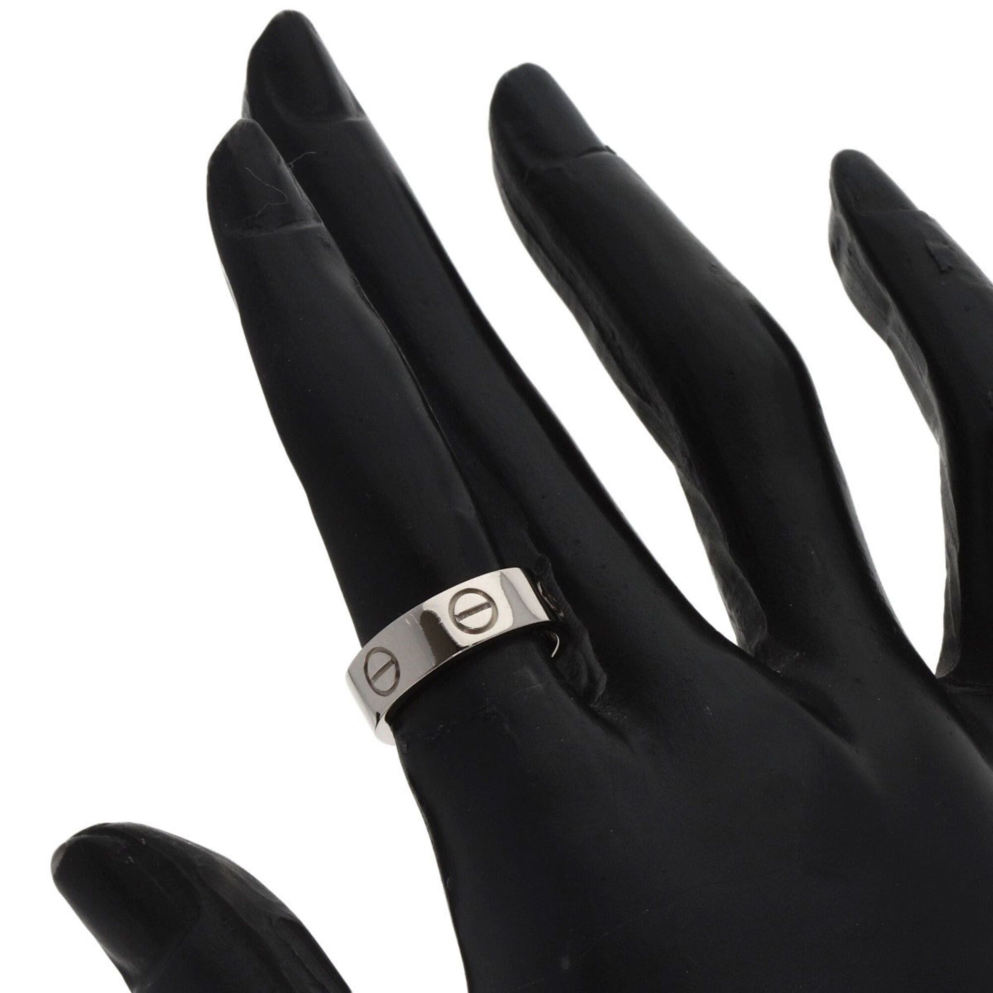 Cartier Cartier Love Ring #49, 18K White Gold, Women's Ring, CARTIER Size ONE SIZE - 5 Thumbnail