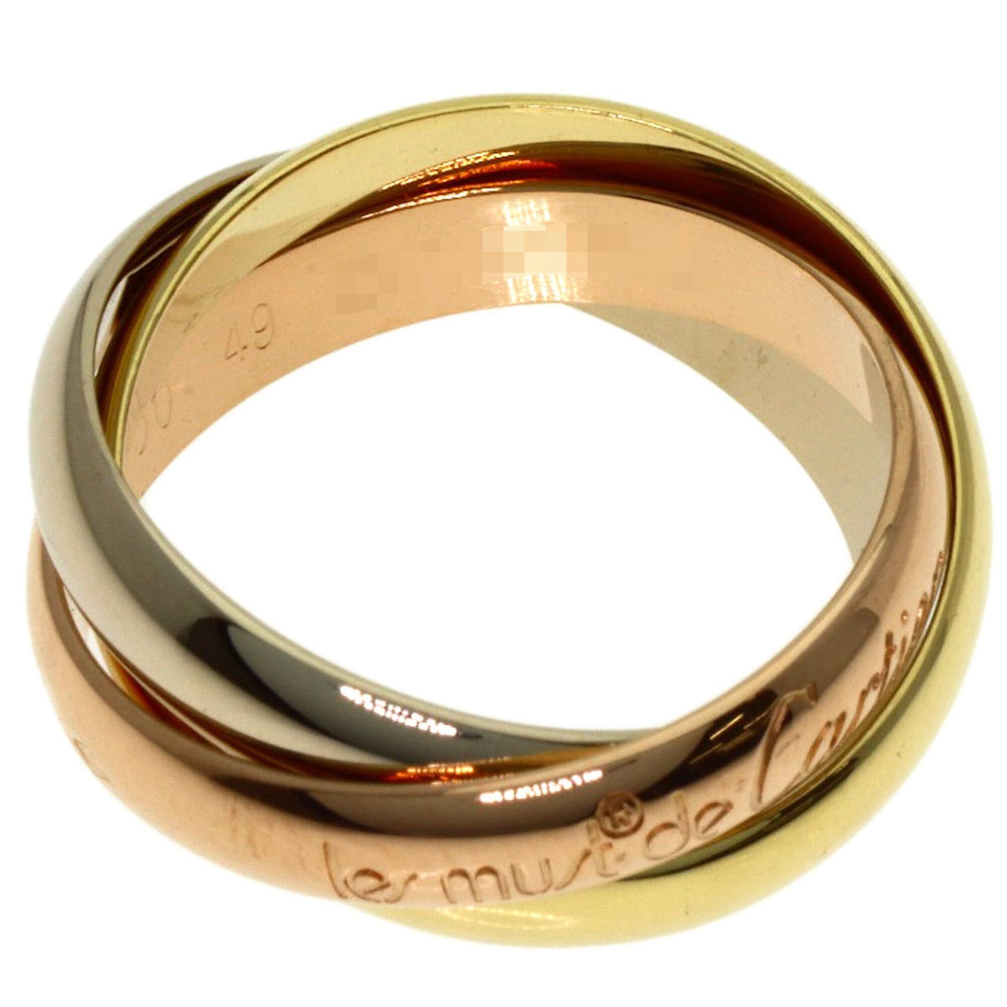 Cartier Cartier Trinity #49 Ring, 18K Yellow Gold/18K White Pink Gold, Women's, CARTIER Size ONE SIZE - 4 Thumbnail