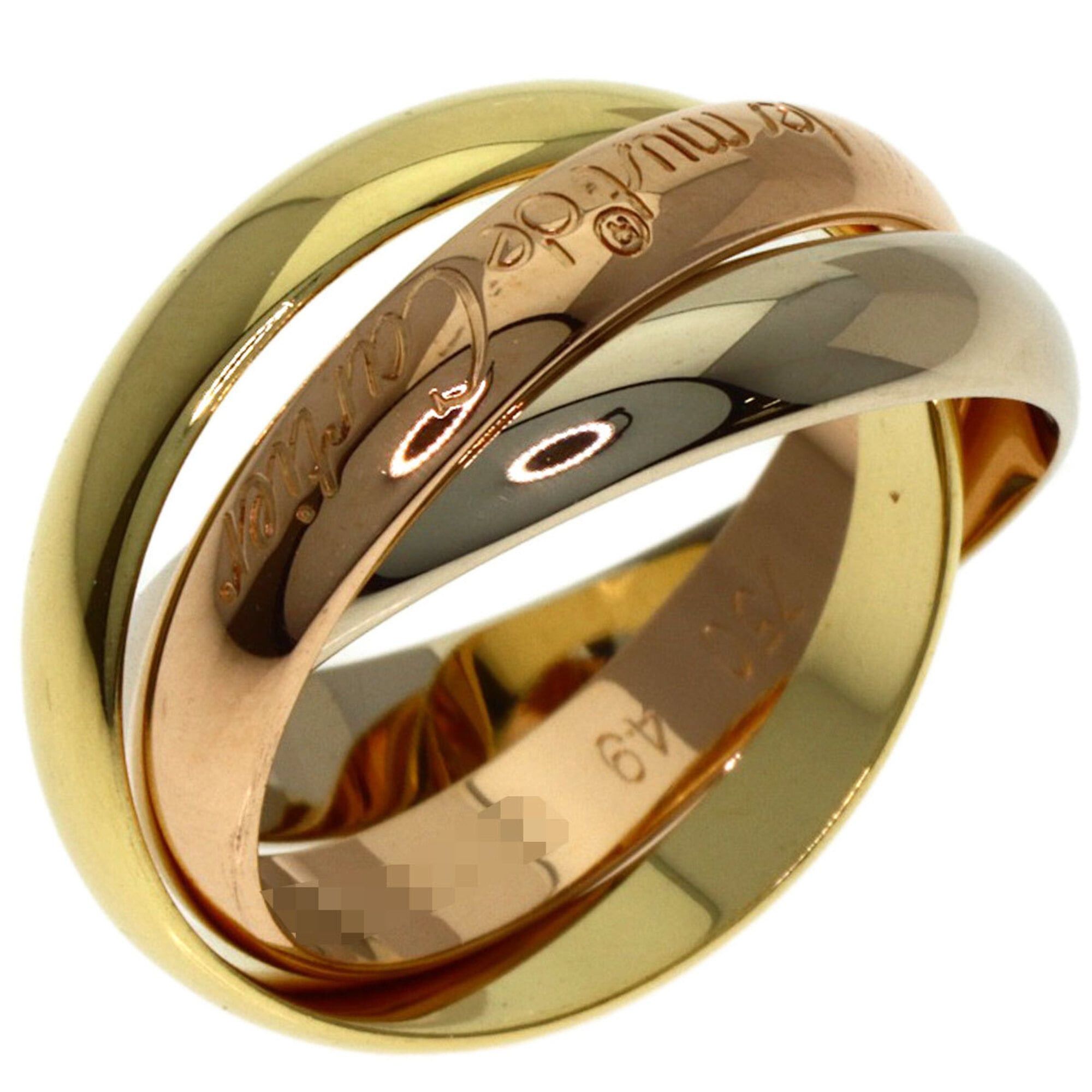 Cartier Cartier Trinity #49 Ring, 18K Yellow Gold/18K White Pink Gold, Women's, CARTIER Size ONE SIZE - 2 Thumbnail