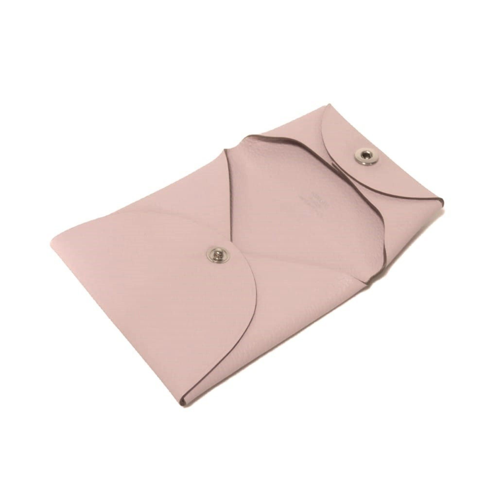 Hermes Hermes Bastia Evercolor Coin Case, Pastel Pink, Snap Button, Silver, Mauve Pale, B Stamp, Women's Wallet Size ONE SIZE - 5 Thumbnail