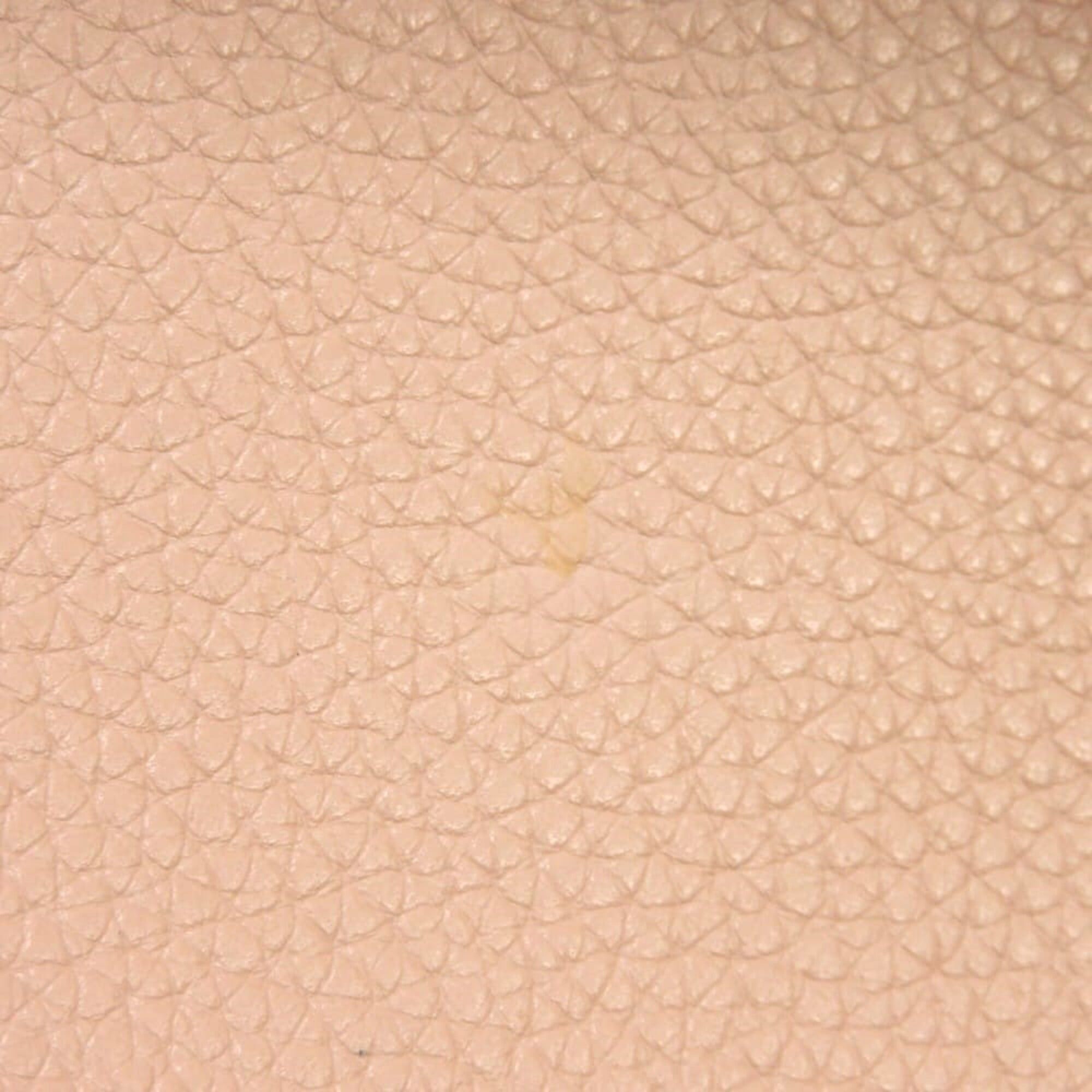 Tory Burch Tory Burch Blake Tote Bag, Pebbled Calf Leather, Yellow Bicolor, Double T Metal, Shell Pink, 85984, Women's Size ONE SIZE - 8 Thumbnail