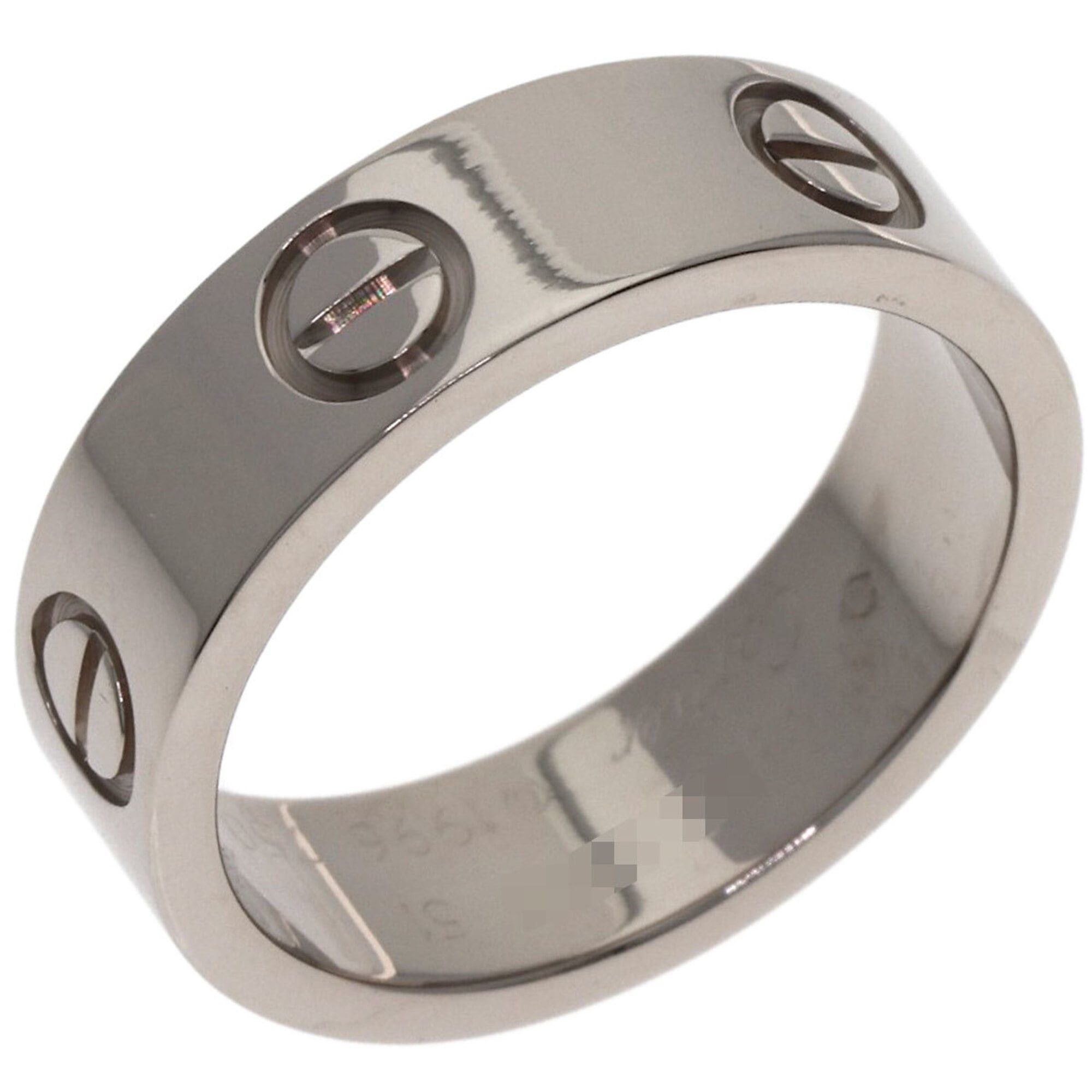 Cartier Cartier Love Ring #51, 18K White Gold, Women's Ring, CARTIER Size ONE SIZE - 2 Thumbnail