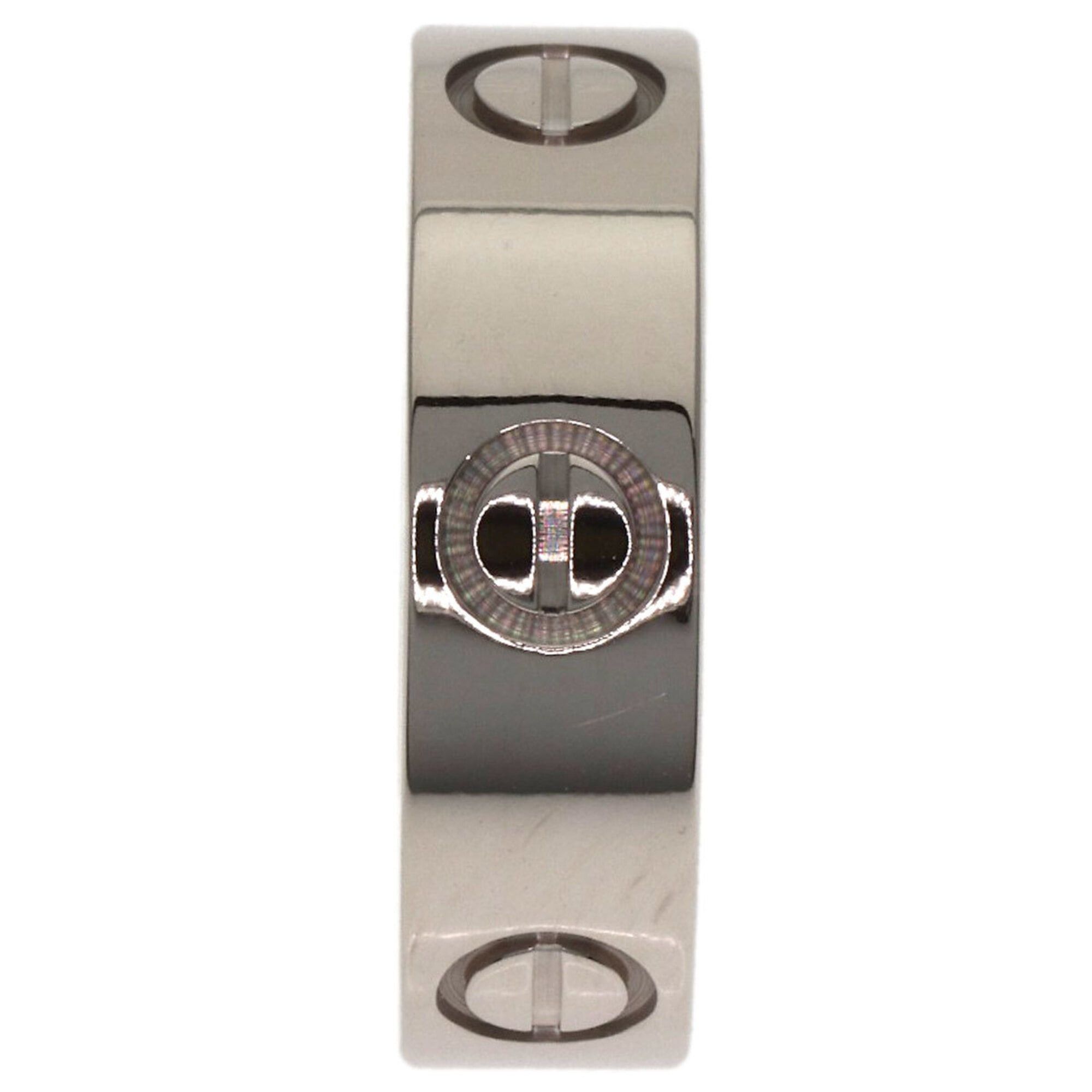 Cartier Cartier Love Ring #51, 18K White Gold, Women's Ring, CARTIER Size ONE SIZE - 3 Thumbnail