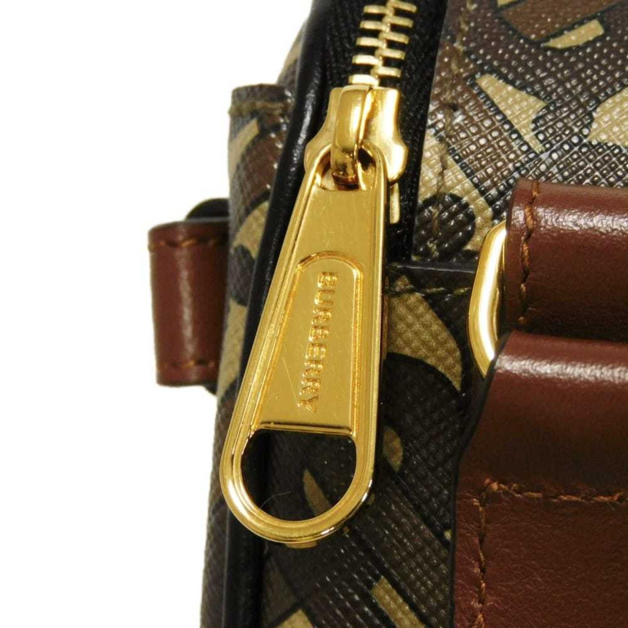 Burberry Burberry TB Monogram Mini Camera Bag, Brown Multicolor, 2-Way Belt E-Canvas, 8032774, Men's & Women's Size ONE SIZE - 13 Thumbnail