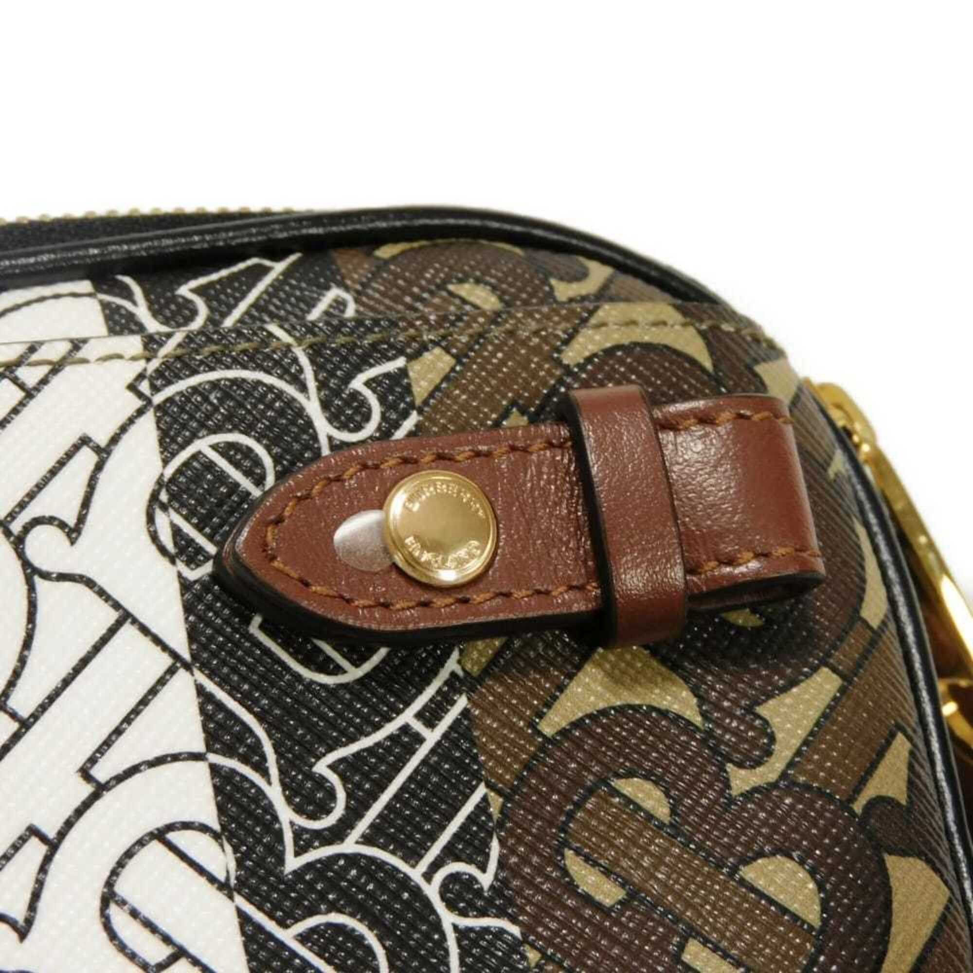 Burberry Burberry TB Monogram Mini Camera Bag, Brown Multicolor, 2-Way Belt E-Canvas, 8032774, Men's & Women's Size ONE SIZE - 18 Thumbnail