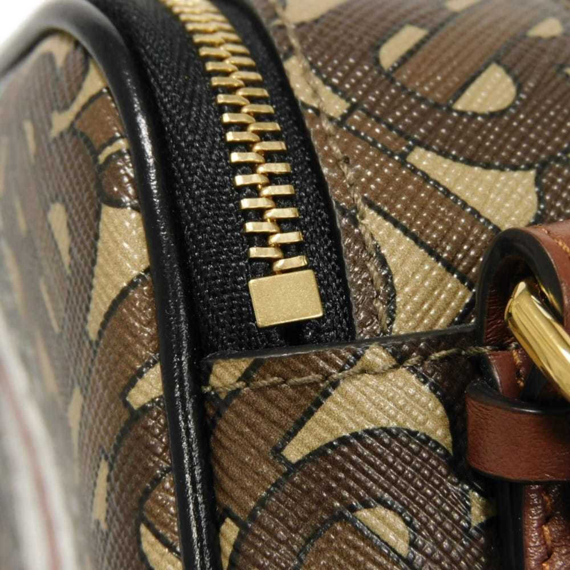 Burberry Burberry TB Monogram Mini Camera Bag, Brown Multicolor, 2-Way Belt E-Canvas, 8032774, Men's & Women's Size ONE SIZE - 14 Thumbnail