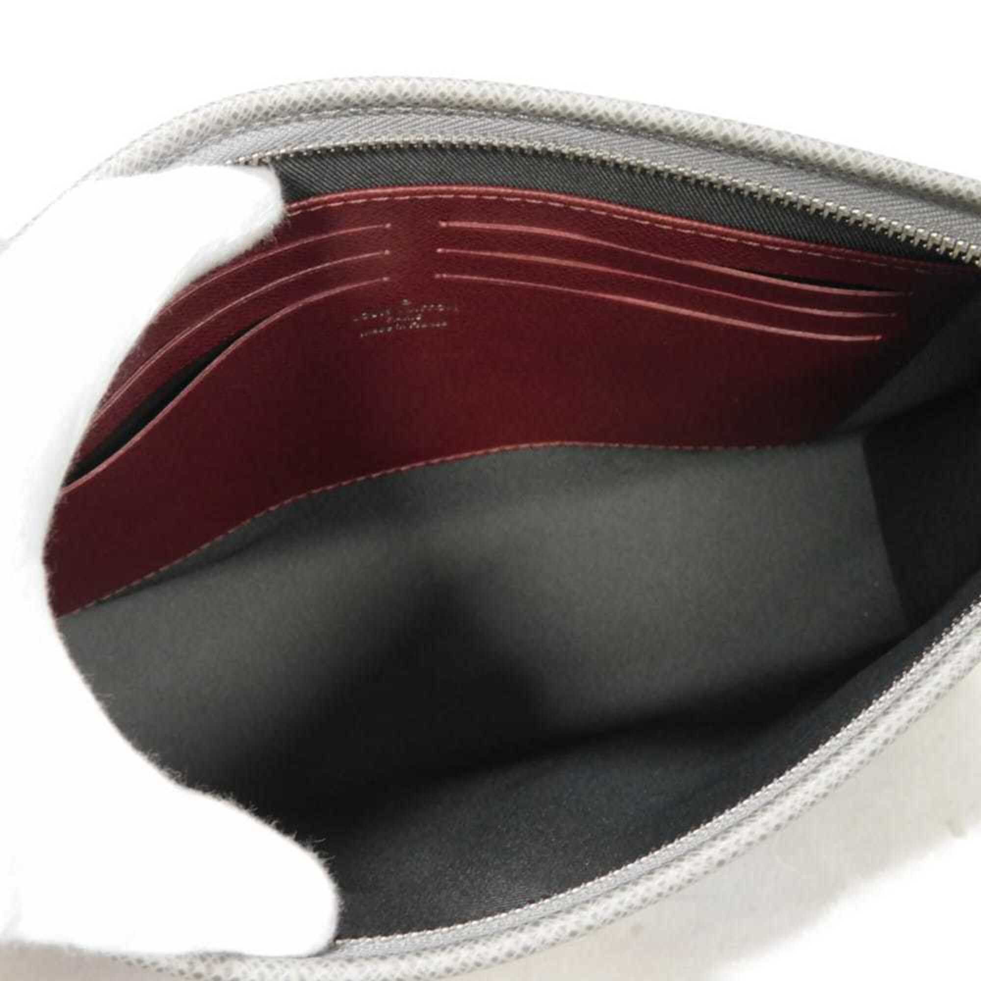 Louis Vuitton Louis Vuitton Clutch Bag Pochette Voyage MM America's Cup Grey RFID IC Chip Unused Taiga Glacier M59147 Men's Size ONE SIZE - 7 Thumbnail