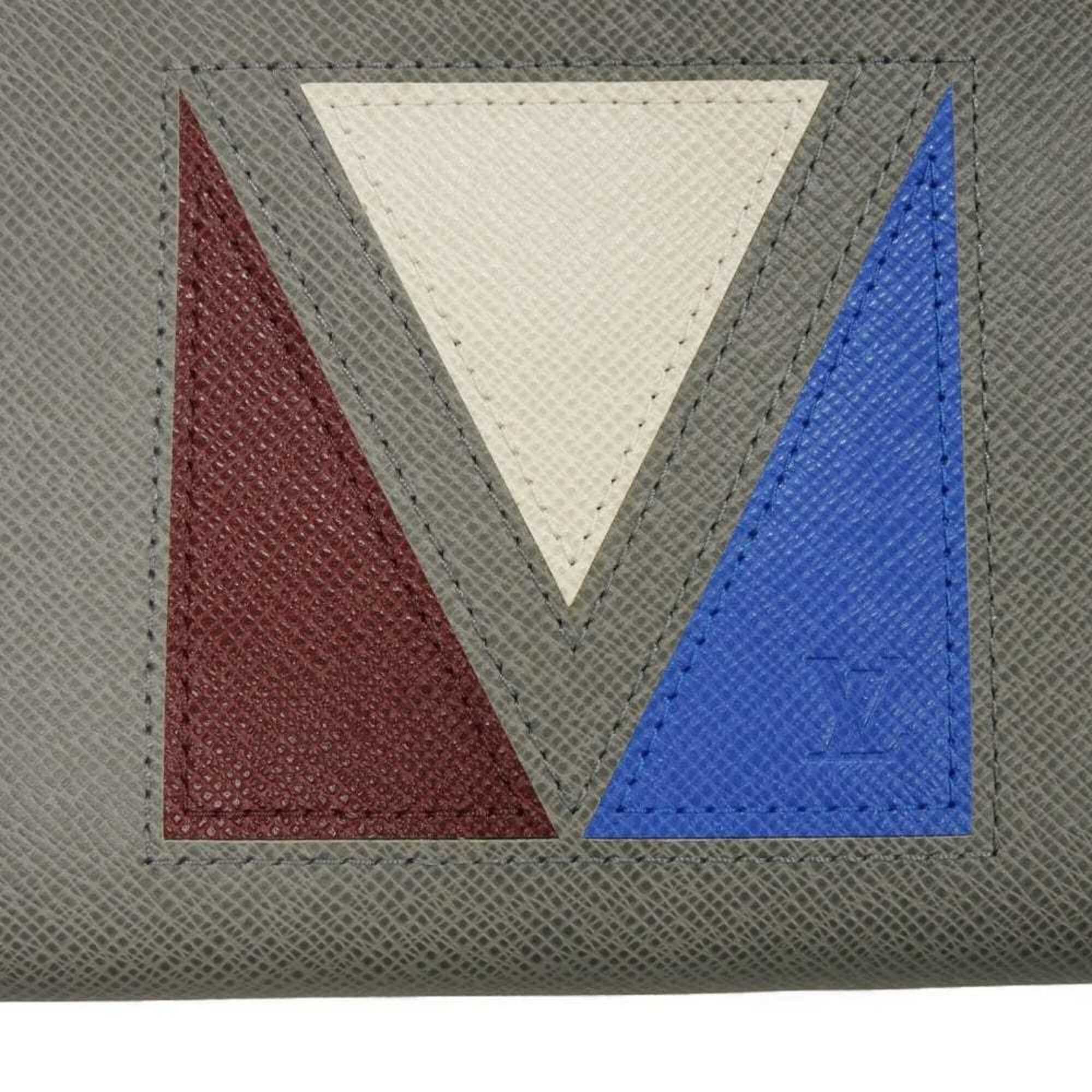 Louis Vuitton Louis Vuitton Clutch Bag Pochette Voyage MM America's Cup Grey RFID IC Chip Unused Taiga Glacier M59147 Men's Size ONE SIZE - 10 Thumbnail