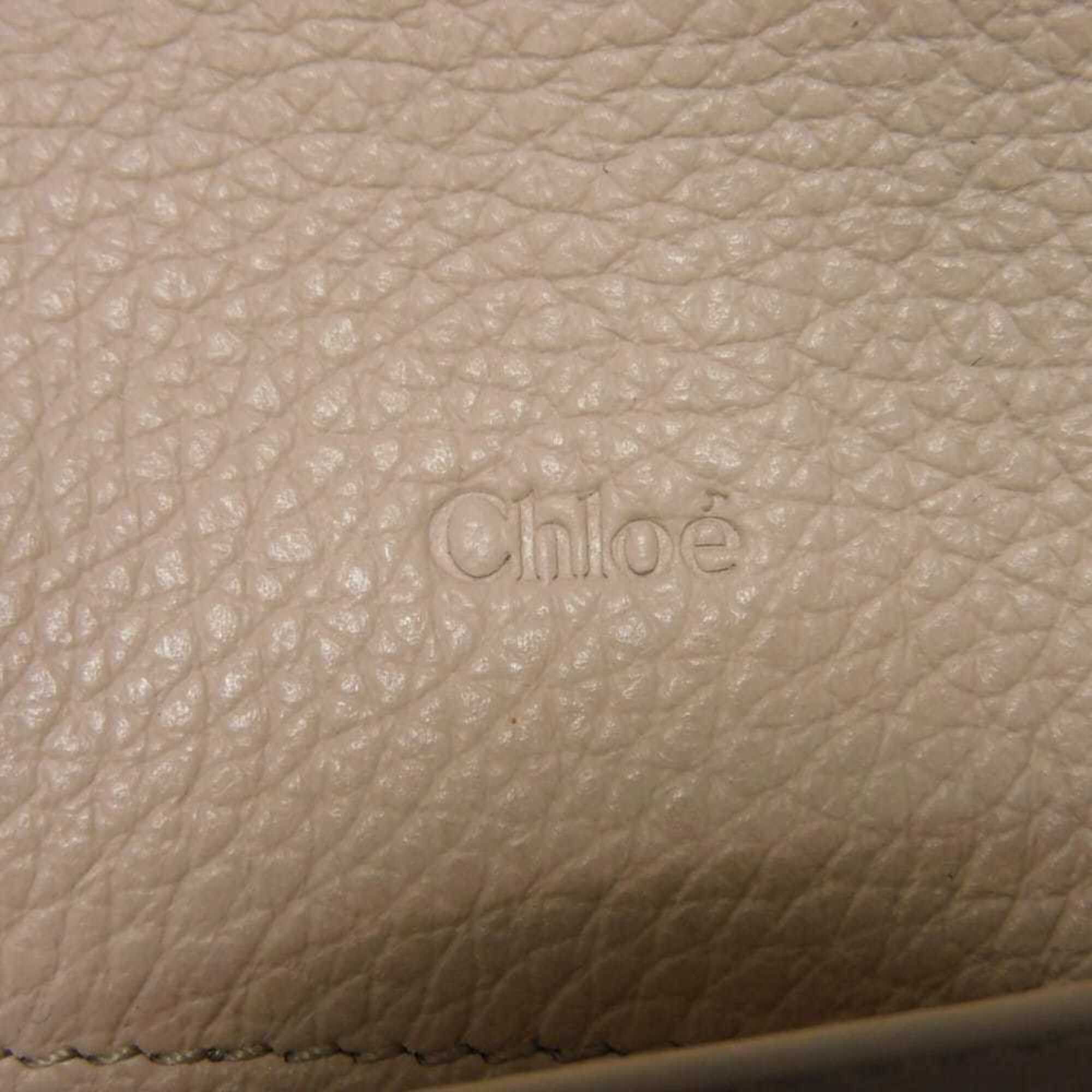 Chloe Chloé Chloe long wallet, alphabet flap initial medal C charm, wild grey, CHC21WP942 F57084 084, women's. Size ONE SIZE - 6 Thumbnail