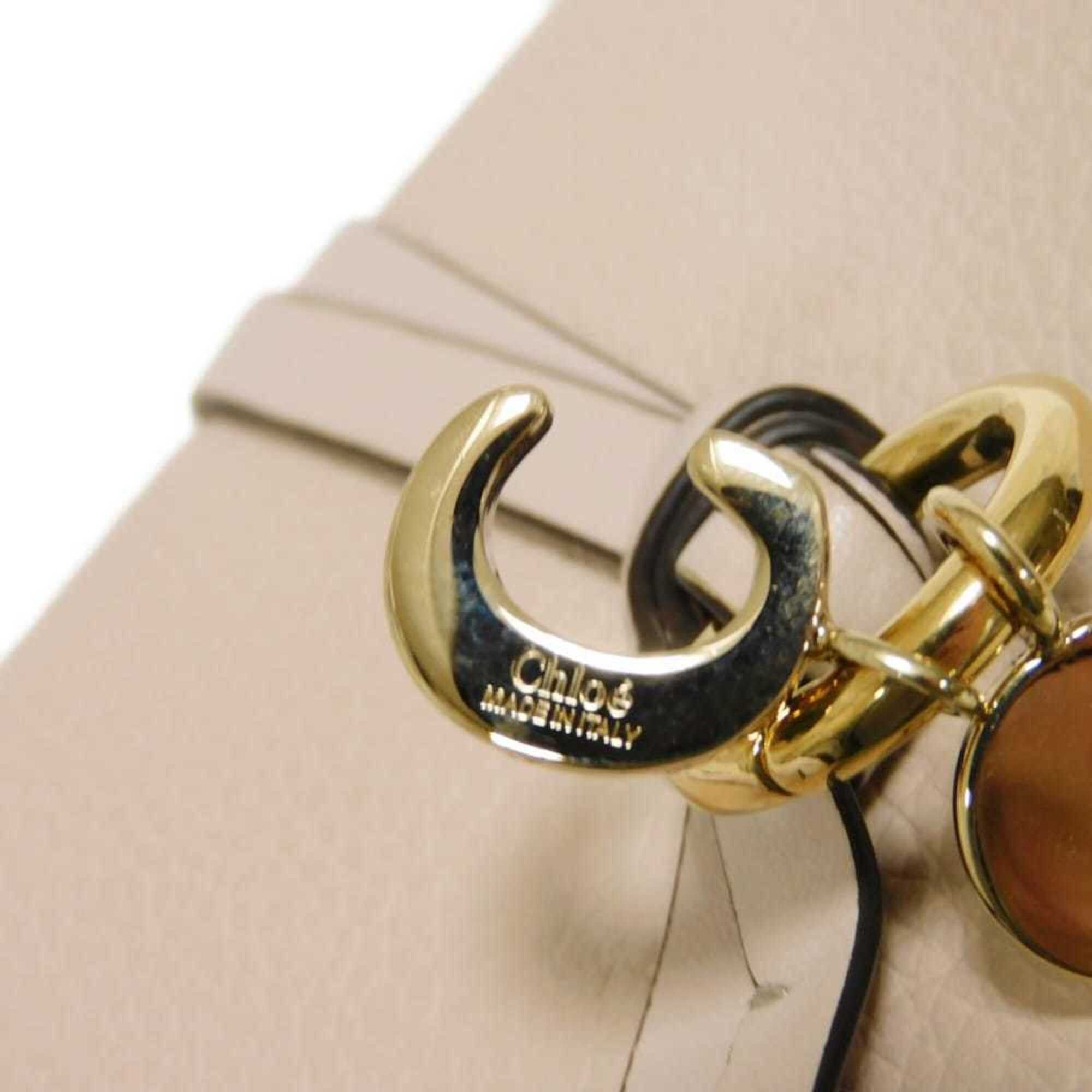 Chloe Chloé Chloe long wallet, alphabet flap initial medal C charm, wild grey, CHC21WP942 F57084 084, women's. Size ONE SIZE - 25 Thumbnail