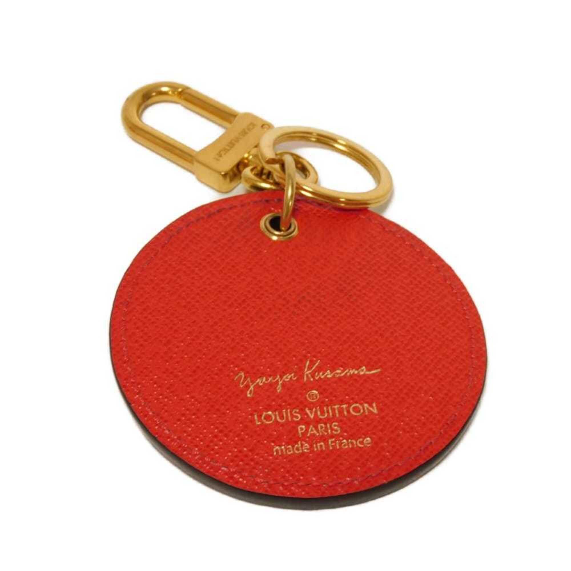Louis Vuitton Louis Vuitton Keychain Porte Clé Monogram Pumpkin Dot Yayoi Kusama Red LV Logo Flower Rouge M66738 Men's Women's Size ONE SIZE - 5 Thumbnail
