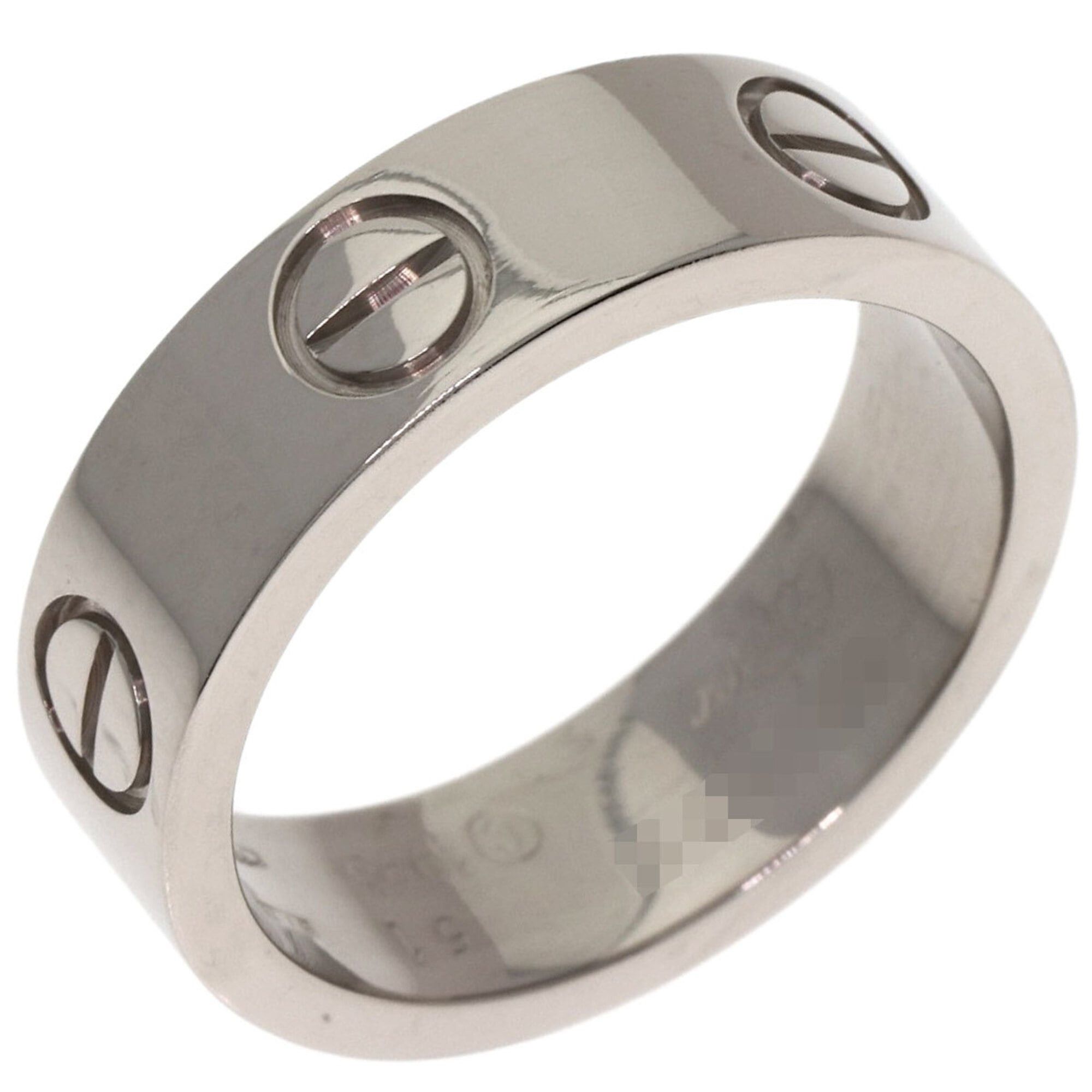 Cartier Cartier Love Ring #51, 18K White Gold, Women's Ring, CARTIER Size ONE SIZE - 2 Thumbnail