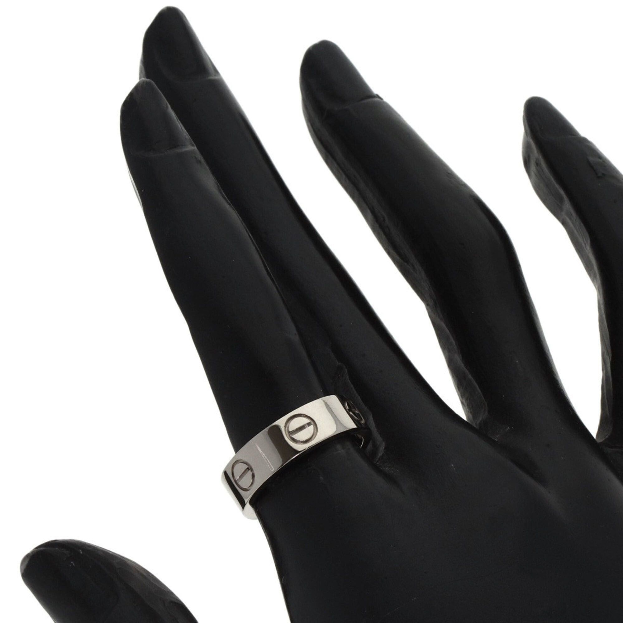 Cartier Cartier Love Ring #51, 18K White Gold, Women's Ring, CARTIER Size ONE SIZE - 5 Thumbnail