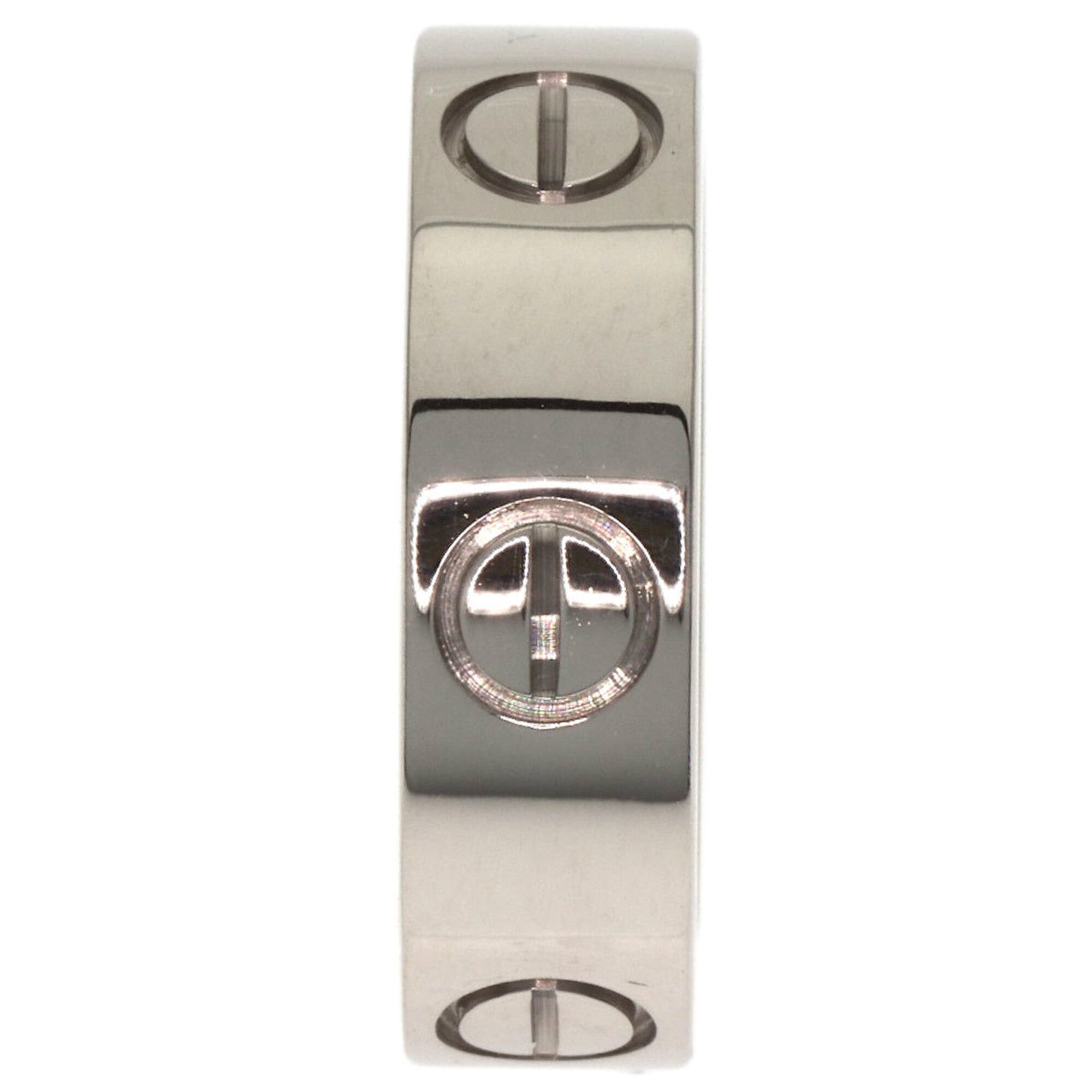 Cartier Cartier Love Ring #51, 18K White Gold, Women's Ring, CARTIER Size ONE SIZE - 3 Thumbnail