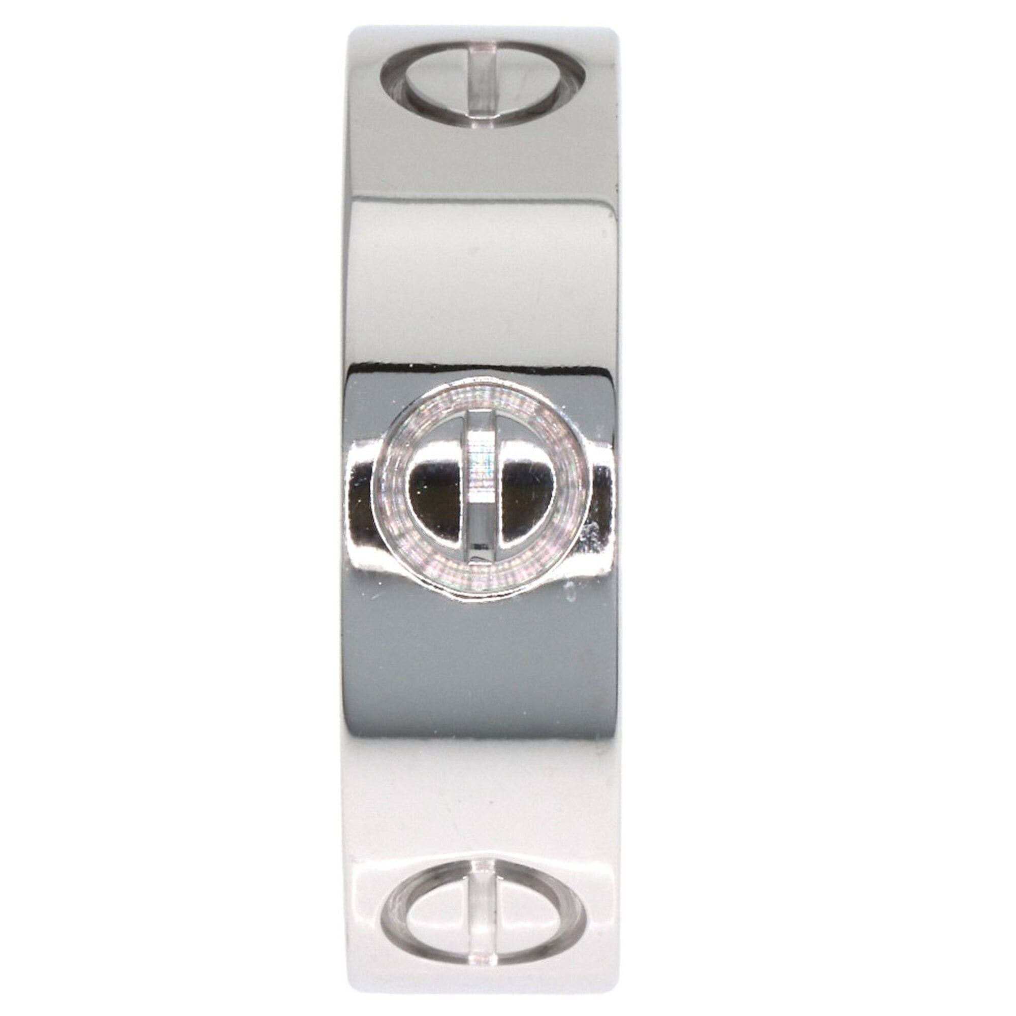 Cartier Cartier Love Ring #51, 18K White Gold, Women's Ring, CARTIER Size ONE SIZE - 3 Thumbnail