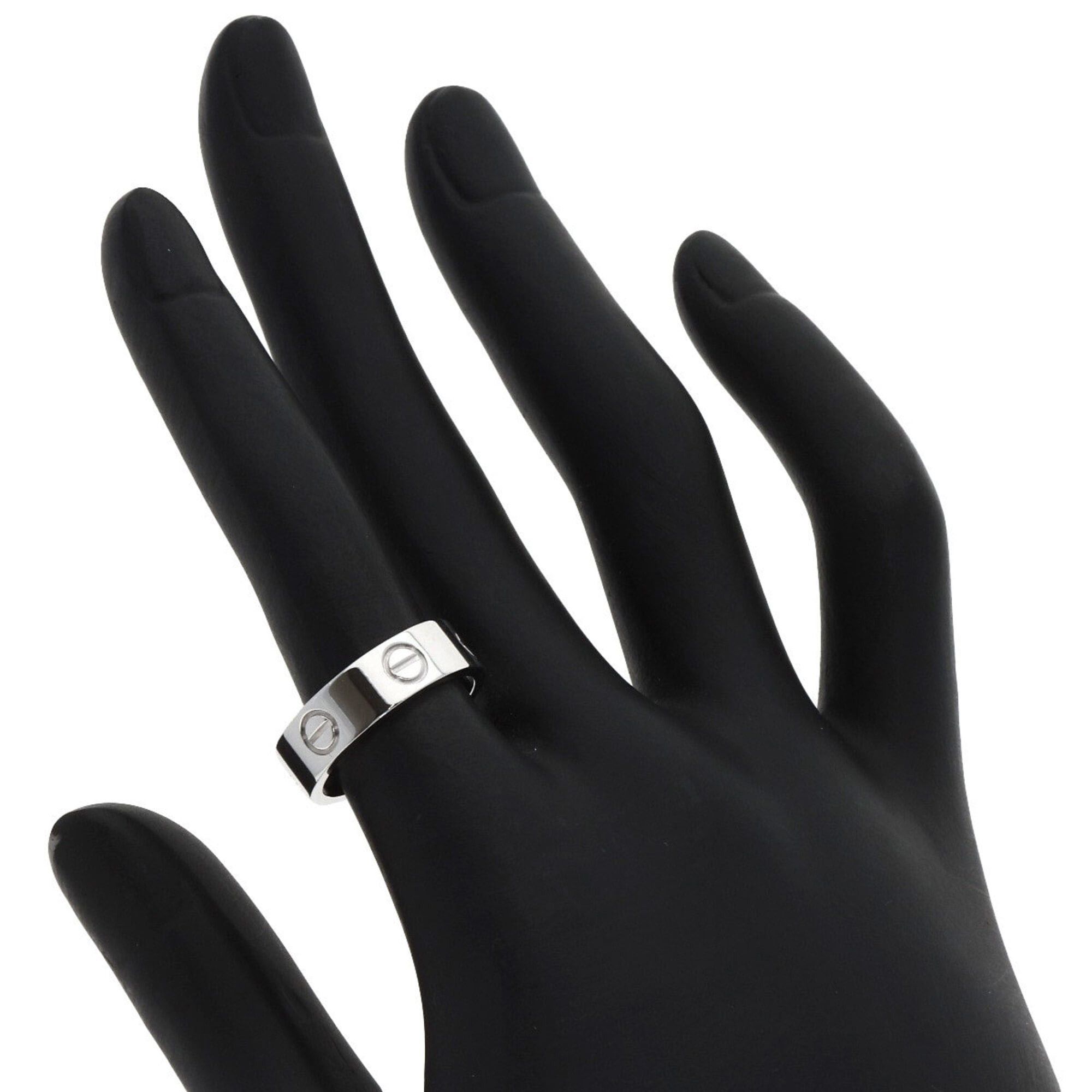 Cartier Cartier Love Ring #51, 18K White Gold, Women's Ring, CARTIER Size ONE SIZE - 5 Thumbnail