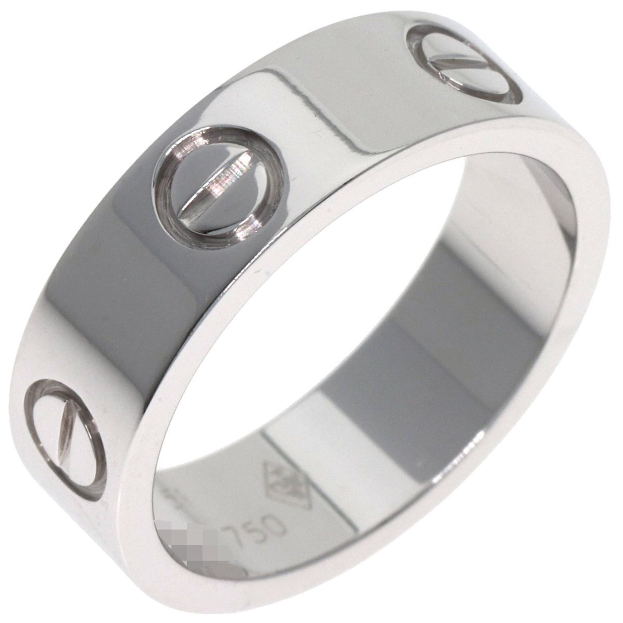 Cartier Cartier Love Ring #51, 18K White Gold, Women's Ring, CARTIER Size ONE SIZE - 2 Thumbnail