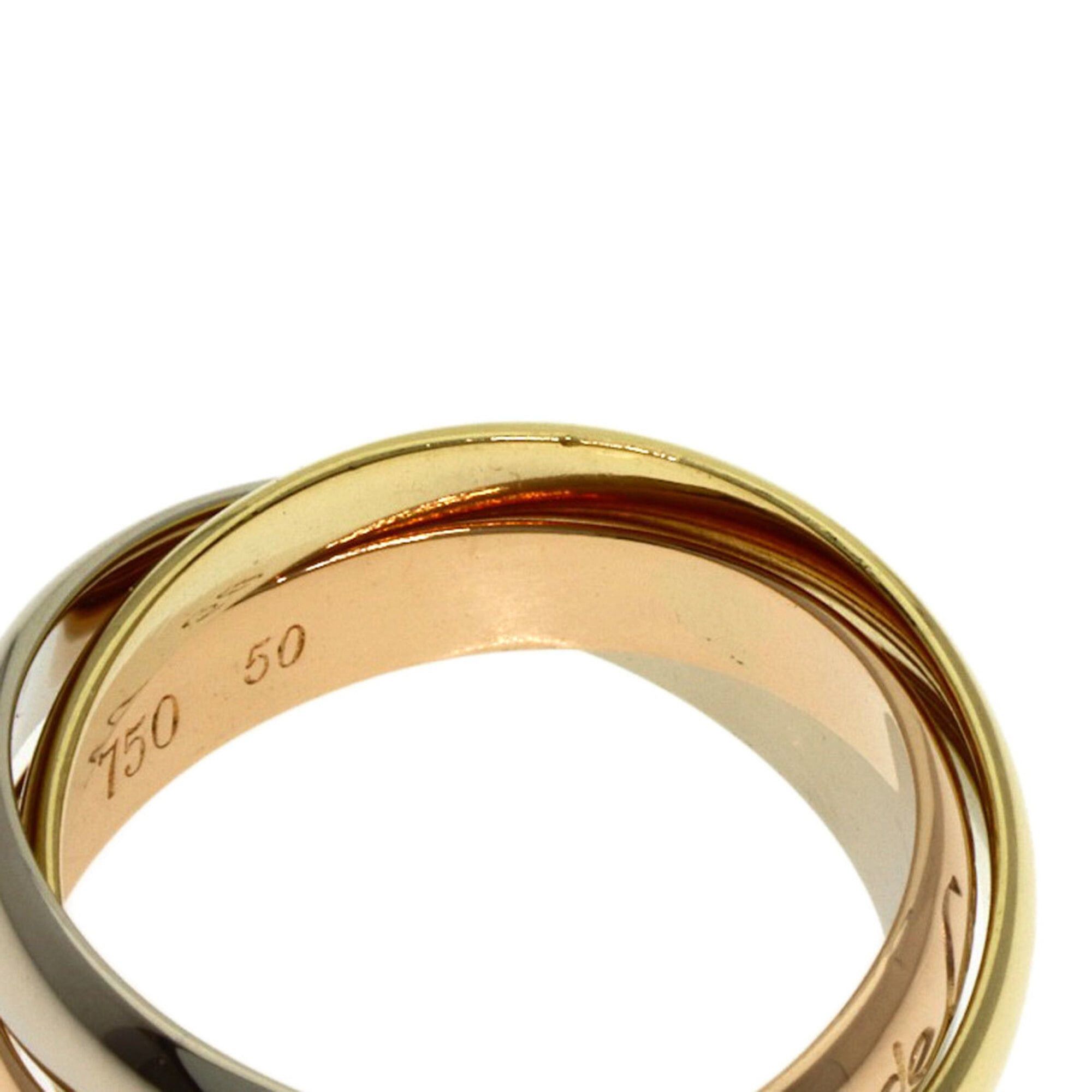 Cartier Cartier Trinity #50 Ring, 18K Yellow Gold/18K White Pink Gold, Women's, CARTIER Size ONE SIZE - 6 Thumbnail