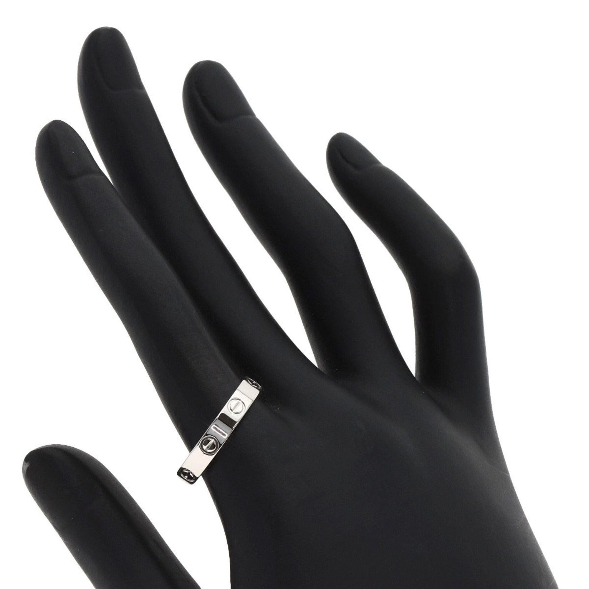 Cartier Cartier Mini Love Ring #57, Platinum PT950, Women's Ring, CARTIER Size ONE SIZE - 5 Thumbnail