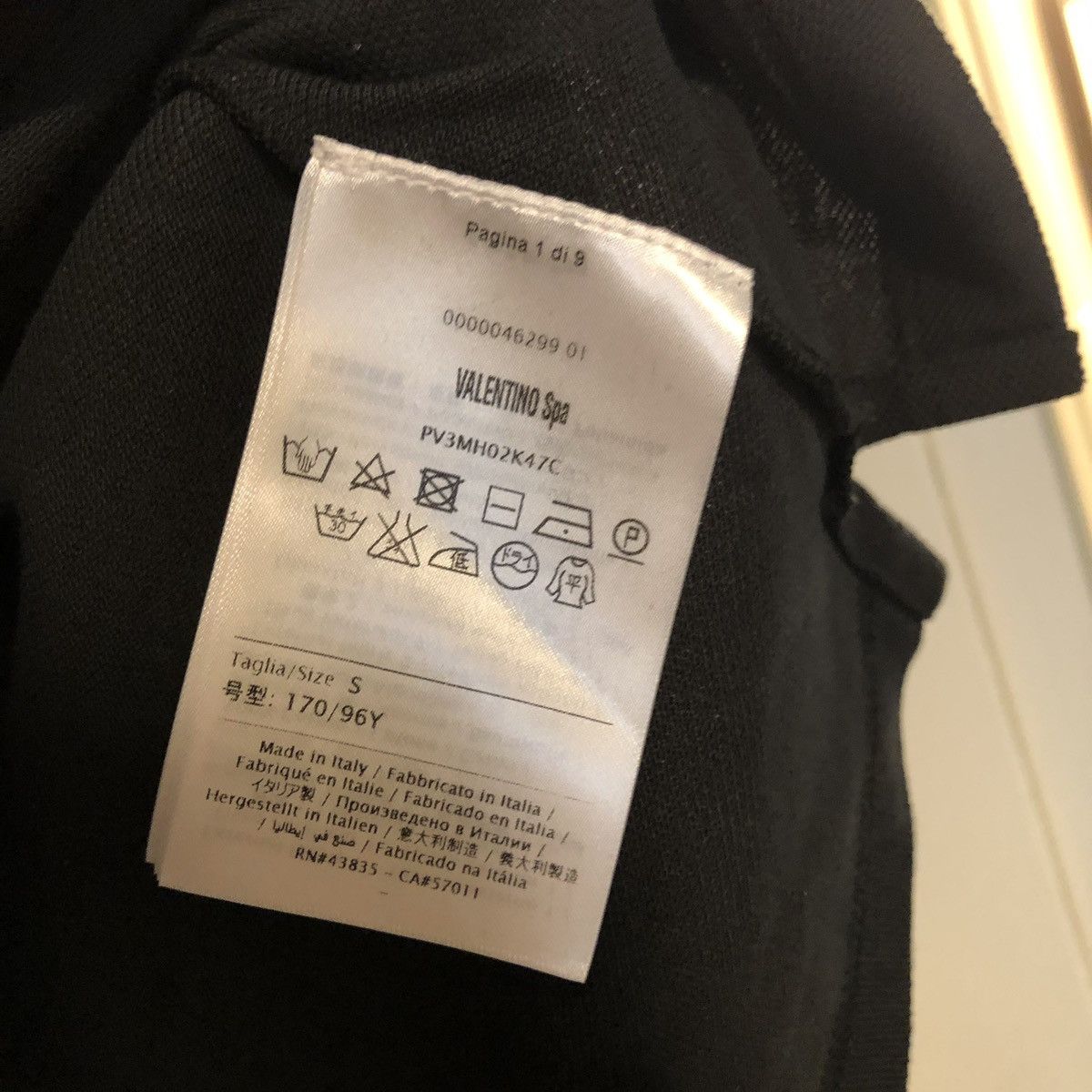 Valentino $825 Valentino Black multi stripe trim signature polo shirt Size US S / EU 44-46 / 1 - 10 Thumbnail