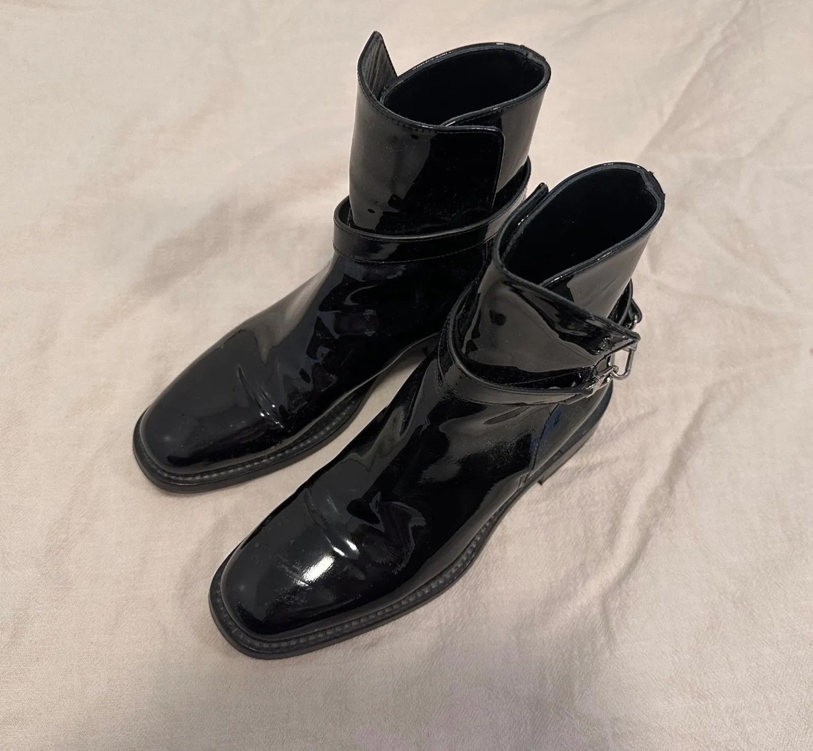 Toteme Toteme Flat Boot Patent Leather Riding Boots Boots Size US 6 / IT 36 - 3 Thumbnail