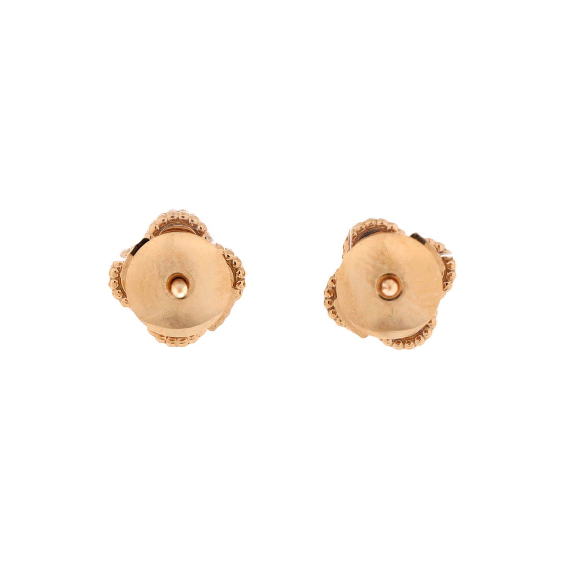 Van Cleef & Arpels Sweet Alhambra Stud Earrings Size ONE SIZE - 3 Thumbnail