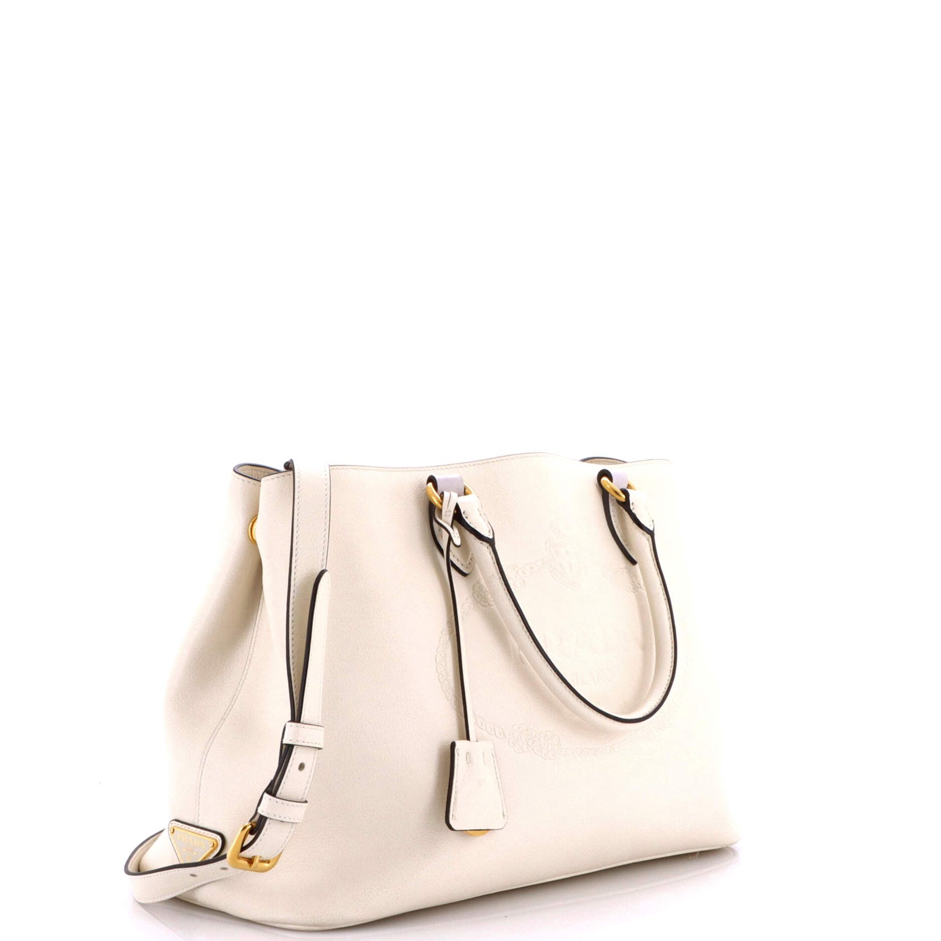 Prada Embossed Logo Convertible Open Tote Size ONE SIZE - 2 Thumbnail