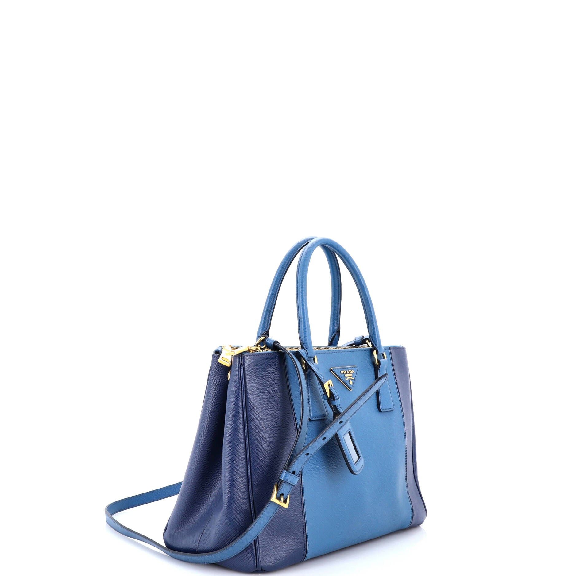 Prada Bicolor Double Zip Lux Tote Size ONE SIZE - 2 Thumbnail
