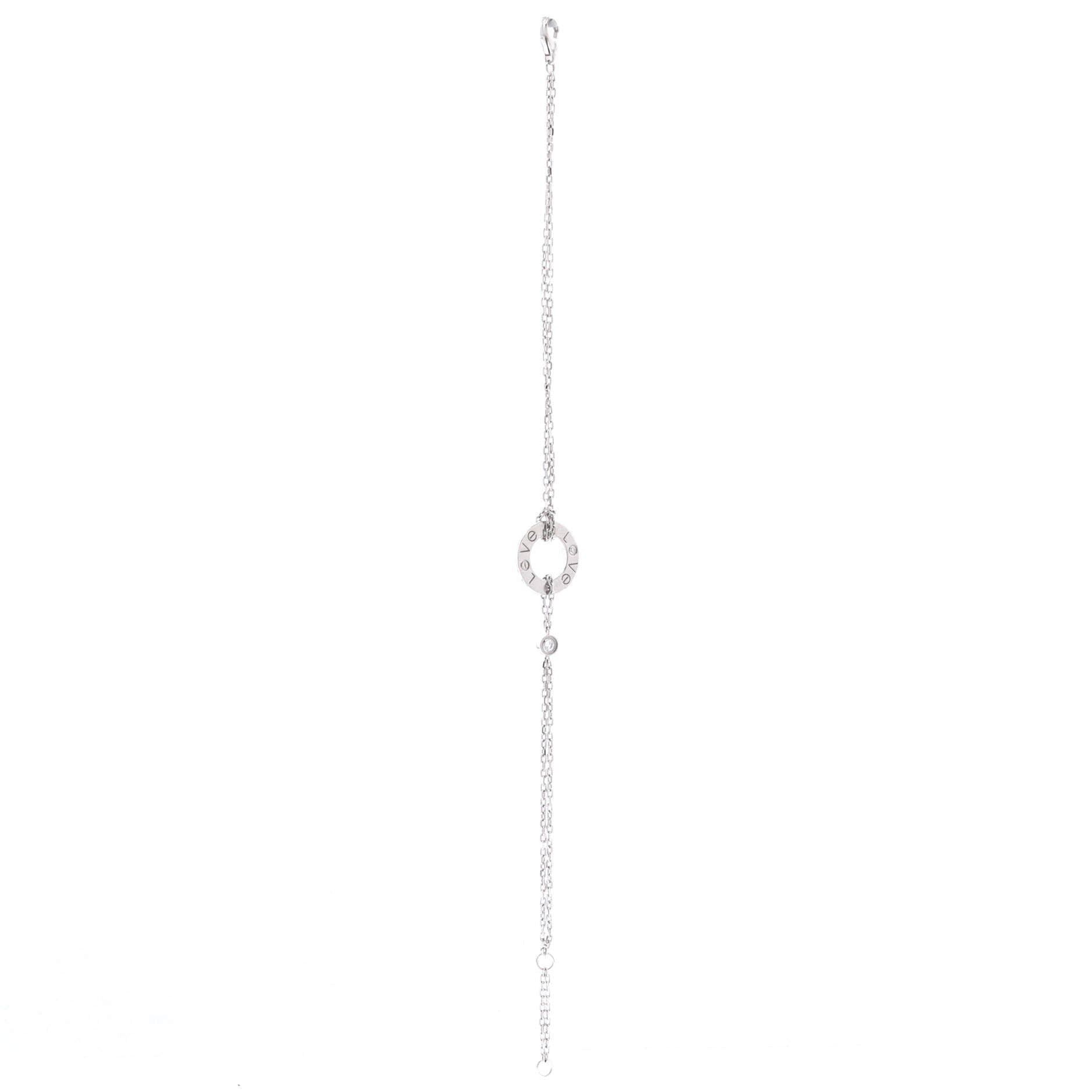 Cartier 2 Diamonds Love Bracelet Size ONE SIZE - 2 Thumbnail
