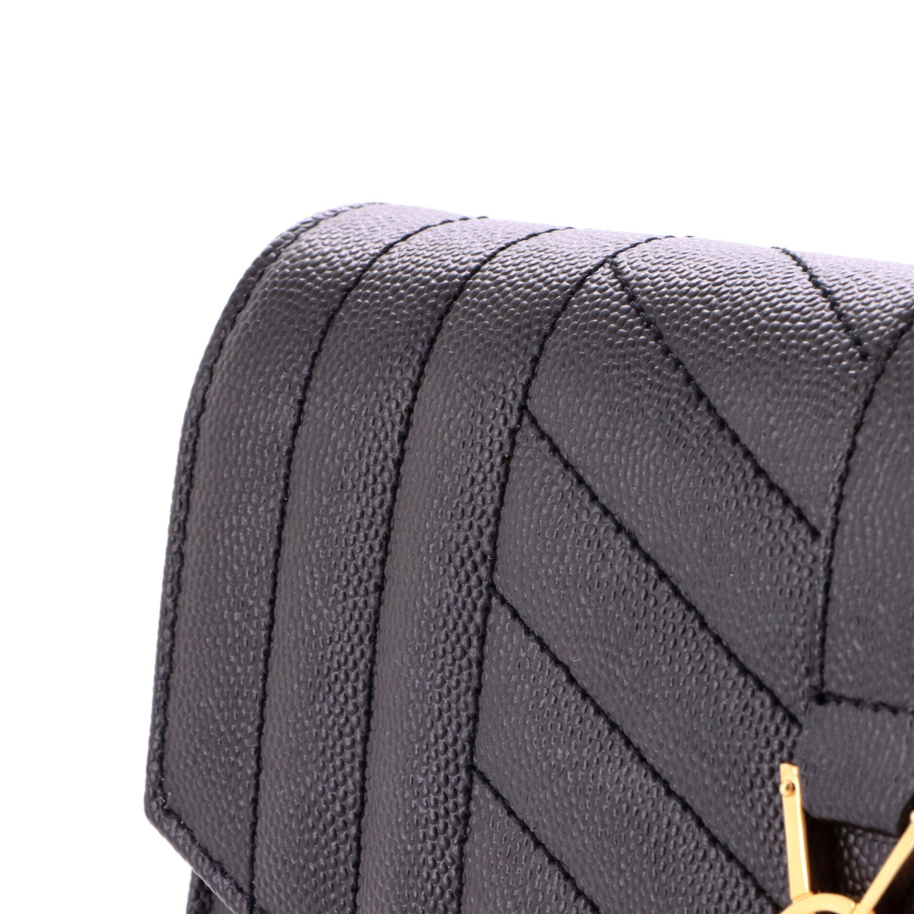 Saint Laurent Paris Classic Monogram Envelope Wristlet Clutch Size ONE SIZE - 6 Thumbnail