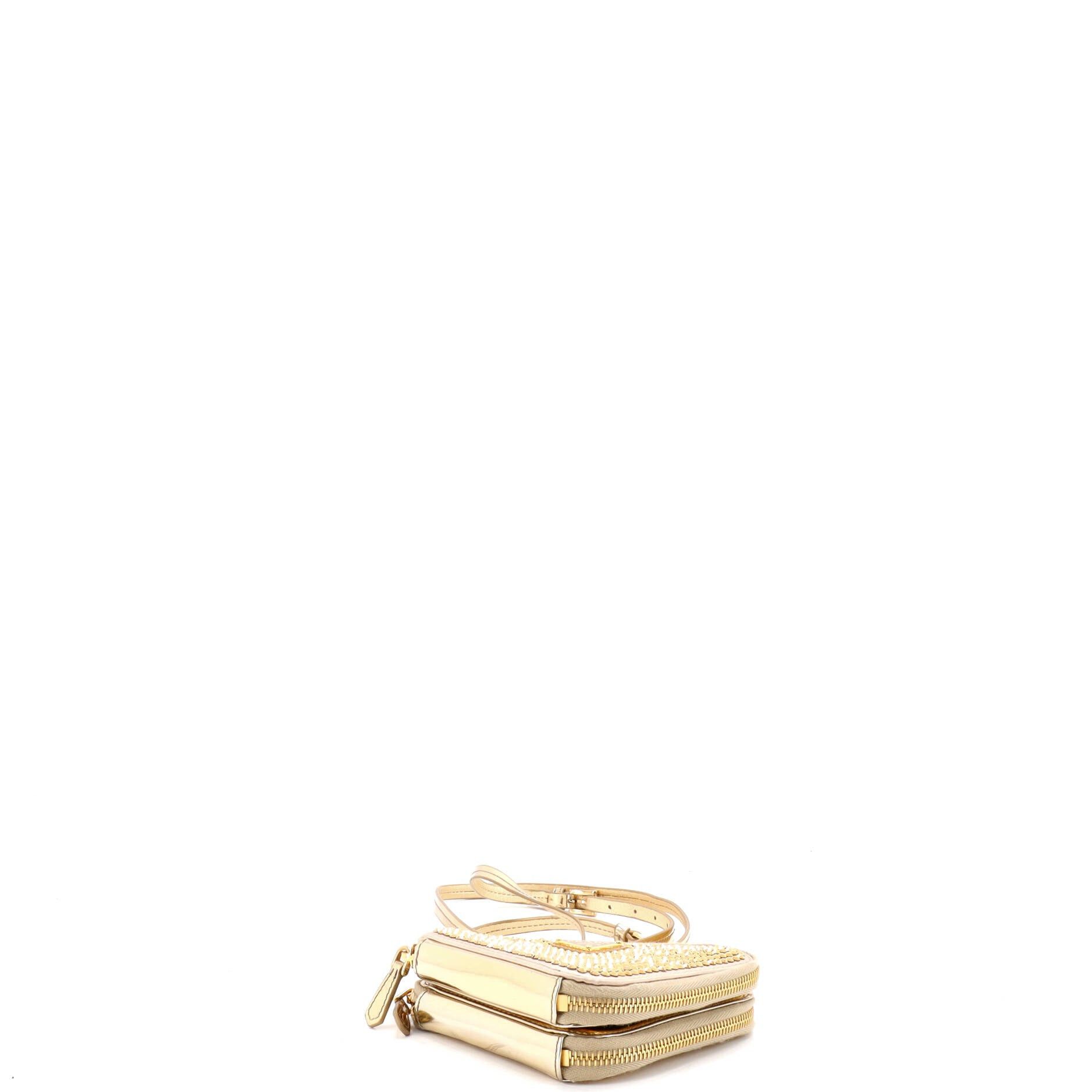 Prada Triangle Double Pouch Crossbody Size ONE SIZE - 4 Thumbnail