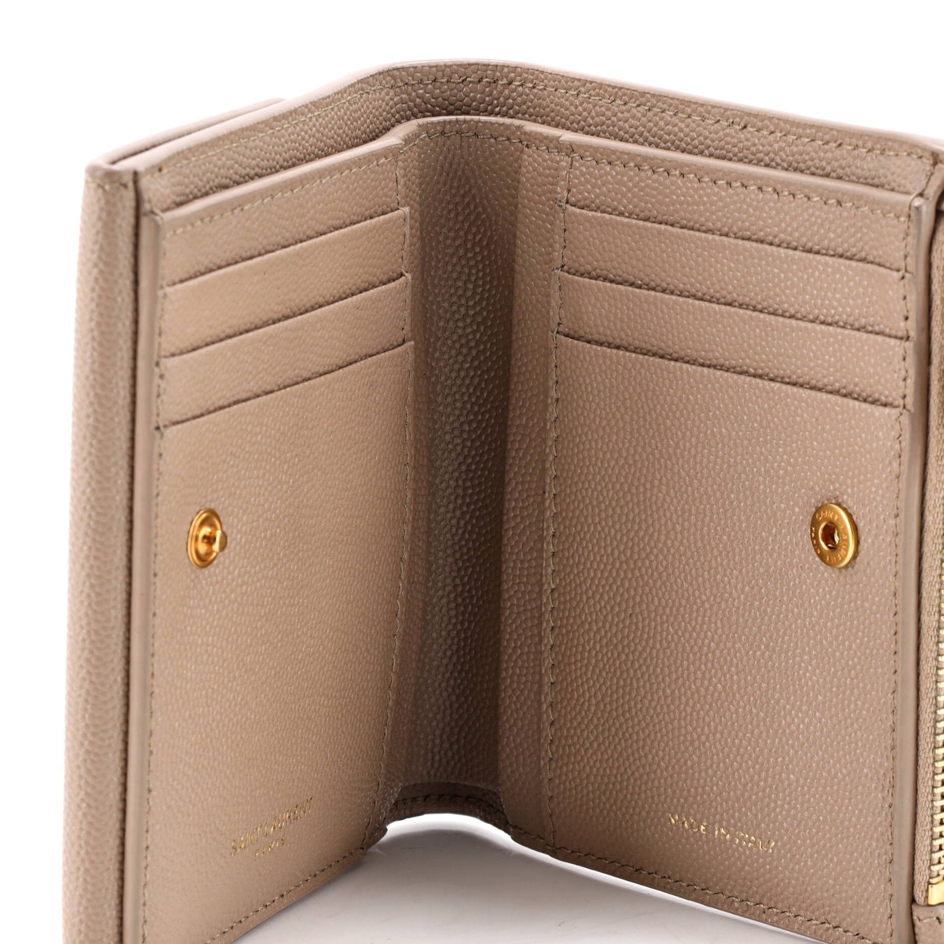 Saint Laurent Paris Uptown Compact Flap Wallet Size ONE SIZE - 5 Thumbnail