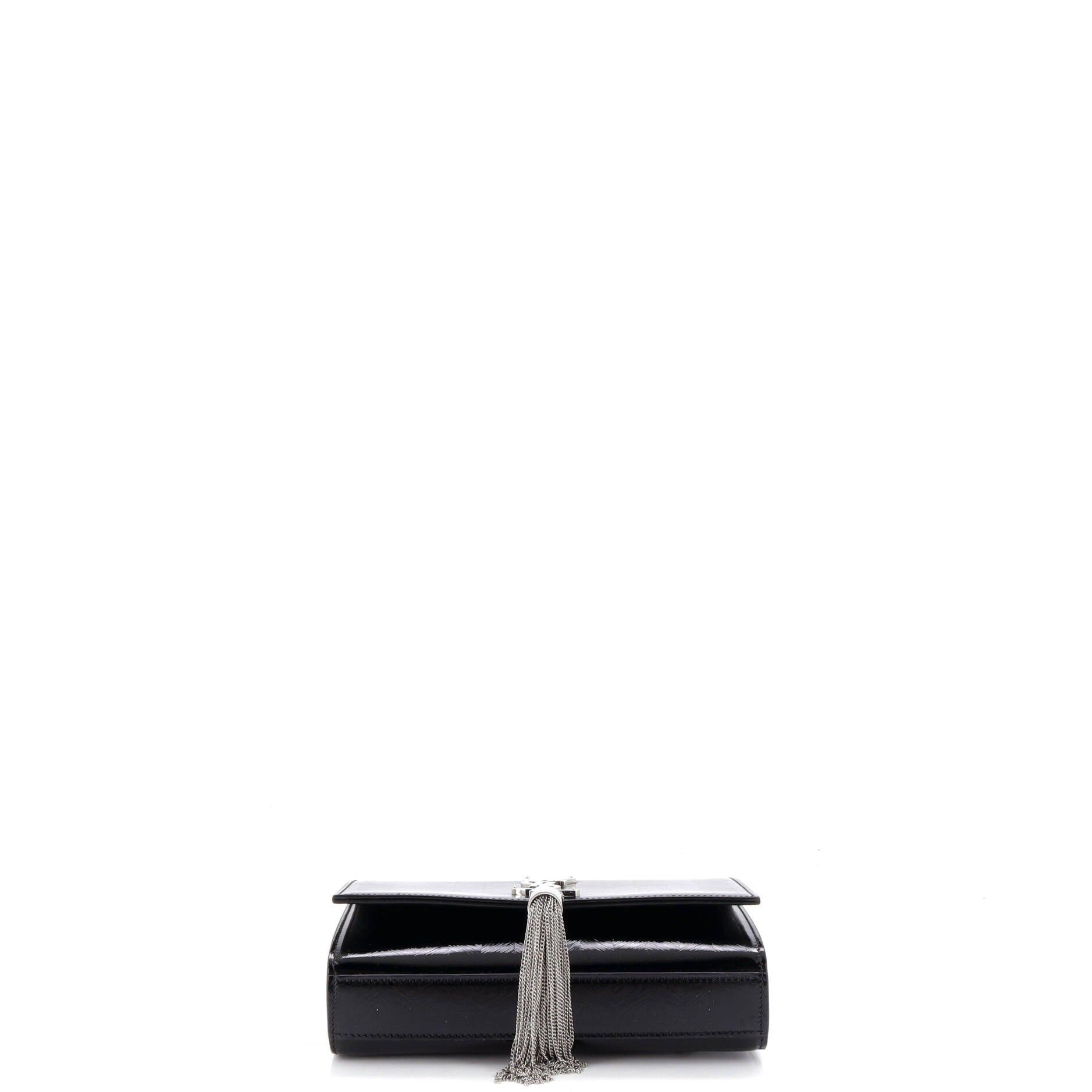 Saint Laurent Paris Classic Monogram Tassel Crossbody Bag Size ONE SIZE - 4 Thumbnail