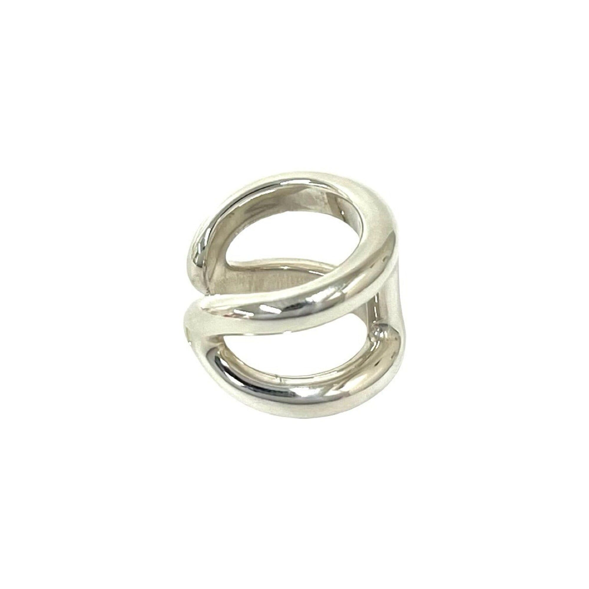 Hermes HERMES Osmos GM Sterling Silver 925 Ring, Women's/Men's Accessory, Silver, Item Number 29485 Size ONE SIZE - 5 Thumbnail