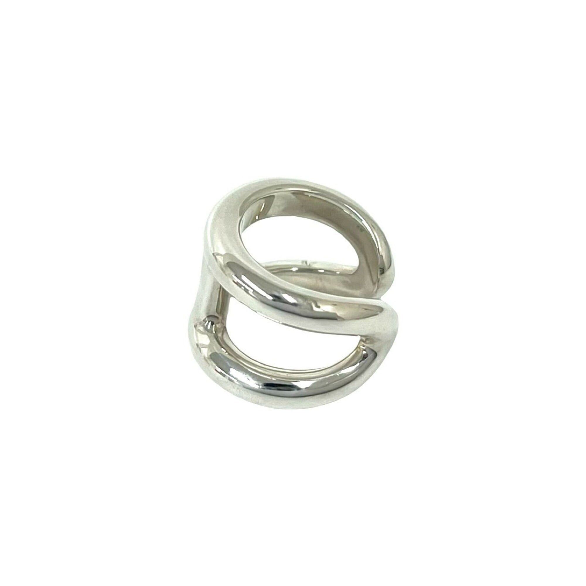 Hermes HERMES Osmos GM Sterling Silver 925 Ring, Women's/Men's Accessory, Silver, Item Number 29485 Size ONE SIZE - 4 Thumbnail