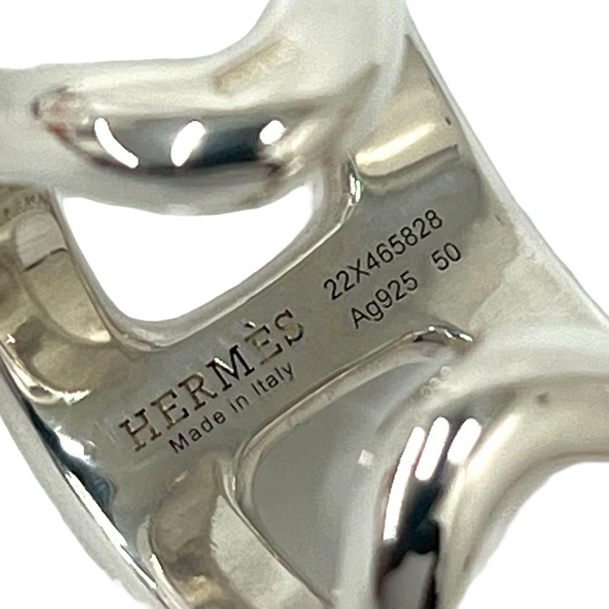 Hermes HERMES Osmos GM Sterling Silver 925 Ring, Women's/Men's Accessory, Silver, Item Number 29485 Size ONE SIZE - 3 Thumbnail