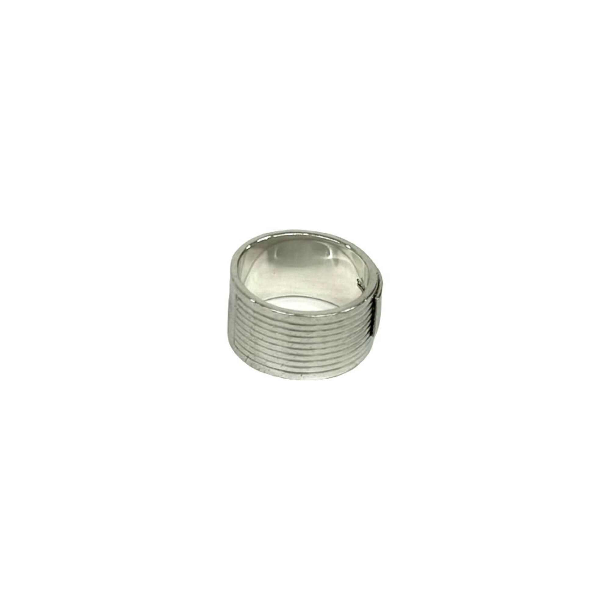 Gucci GUCCI Rib Design Ring, Sterling Silver 925, Men's Accessory, Item Number 38972 Size ONE SIZE - 5 Thumbnail