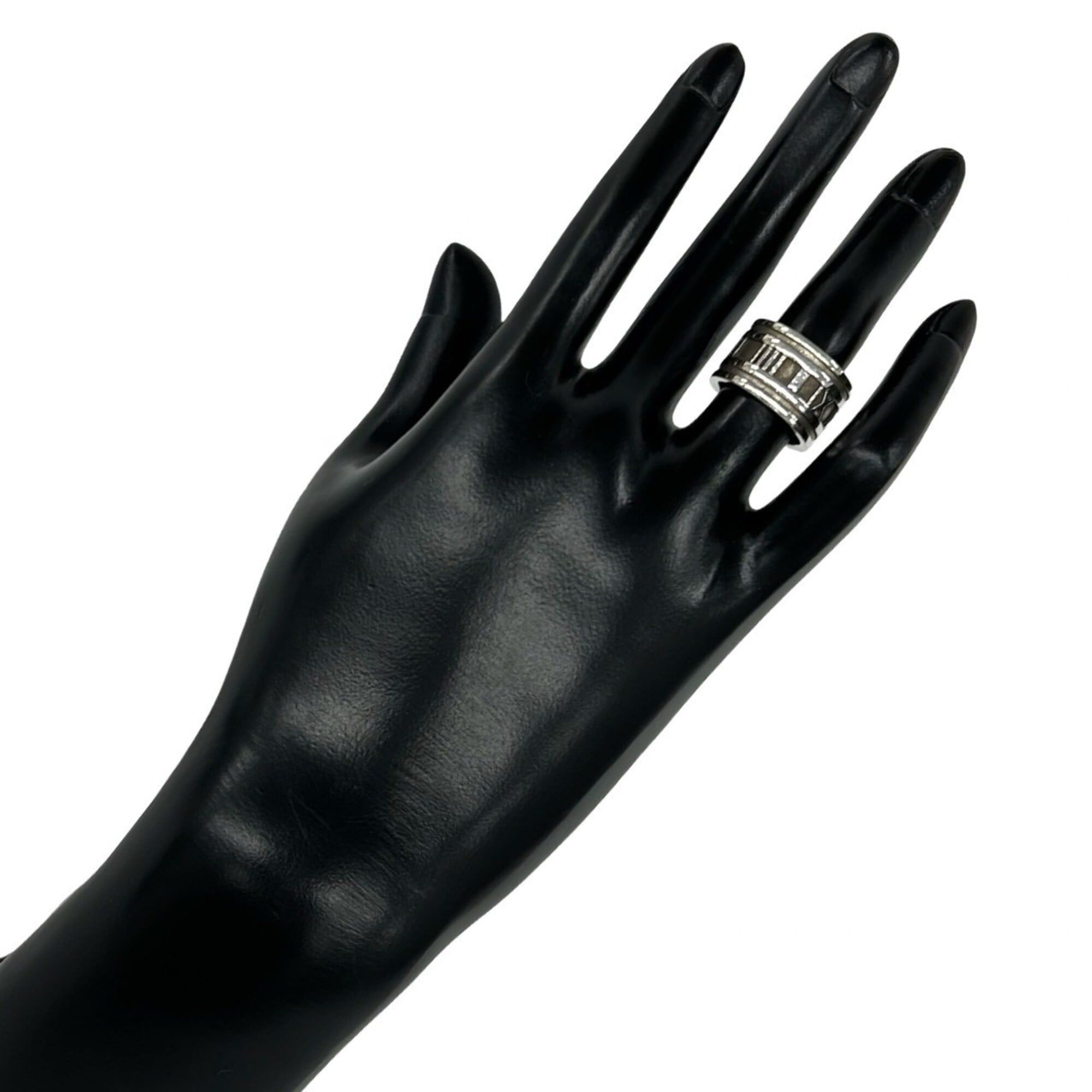 Tiffany & Co. TIFFANY&Co. Tiffany Atlas Ring, Sterling Silver 925, Women's/Men's Accessory, Silver, 00844 Size ONE SIZE - 2 Thumbnail