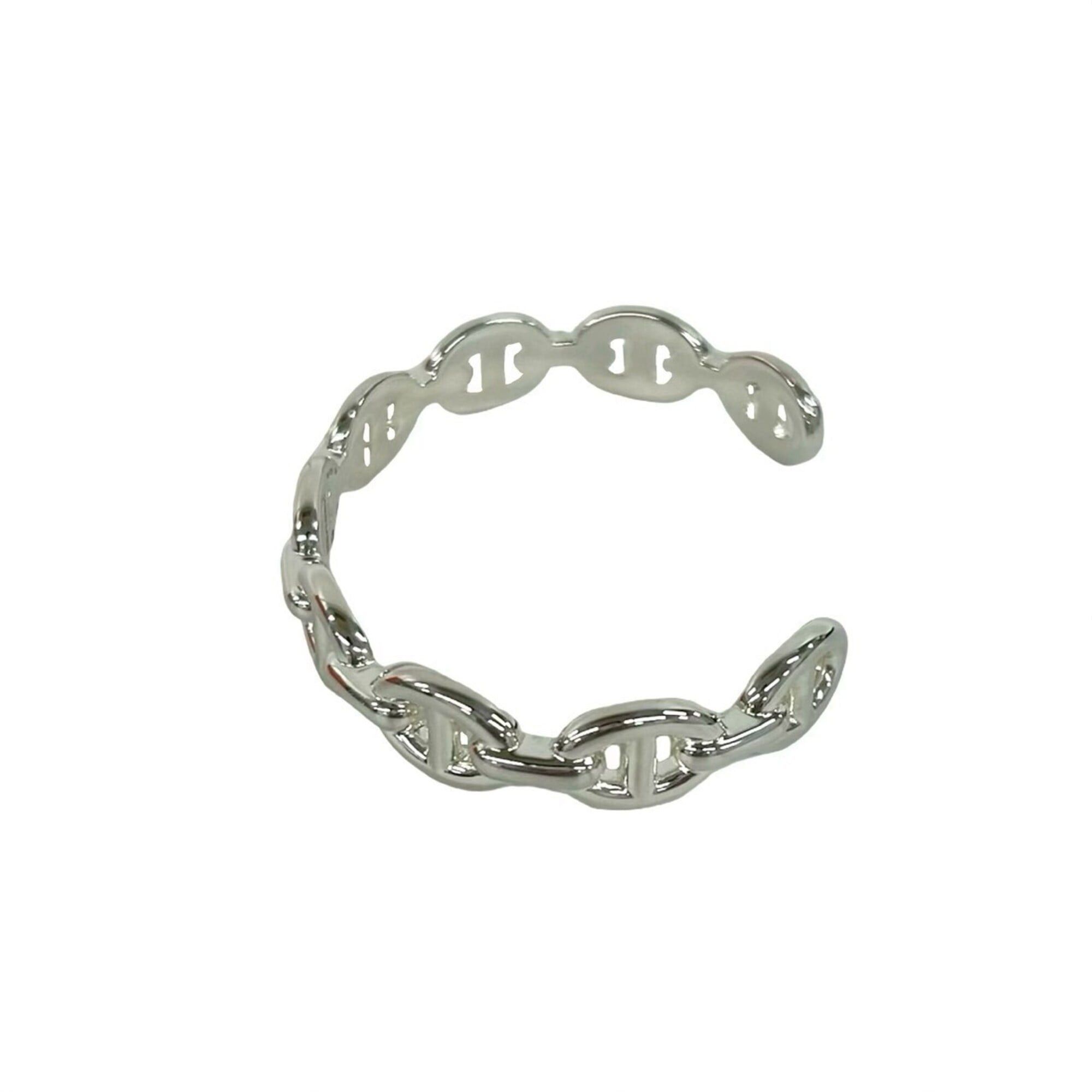 Hermes HERMES Chaine d'Ancre Enchainée Bangle, Sterling Silver 925 Bracelet, Accessory, Silver, Item Number 29838 Size ONE SIZE - 4 Thumbnail