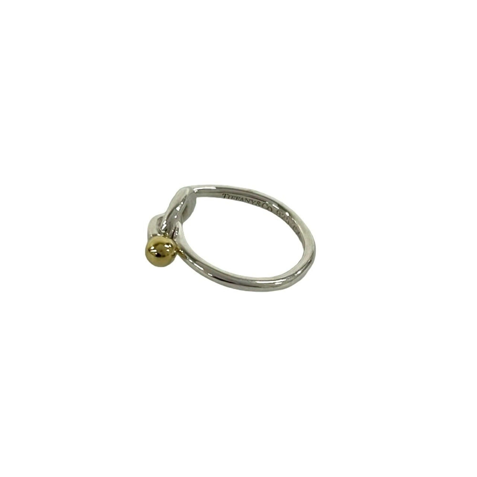Tiffany & Co. TIFFANY&Co. Tiffany Love Knot Ring, Sterling Silver 925, 18K Yellow Gold, Silver, b1800 Size ONE SIZE - 4 Thumbnail