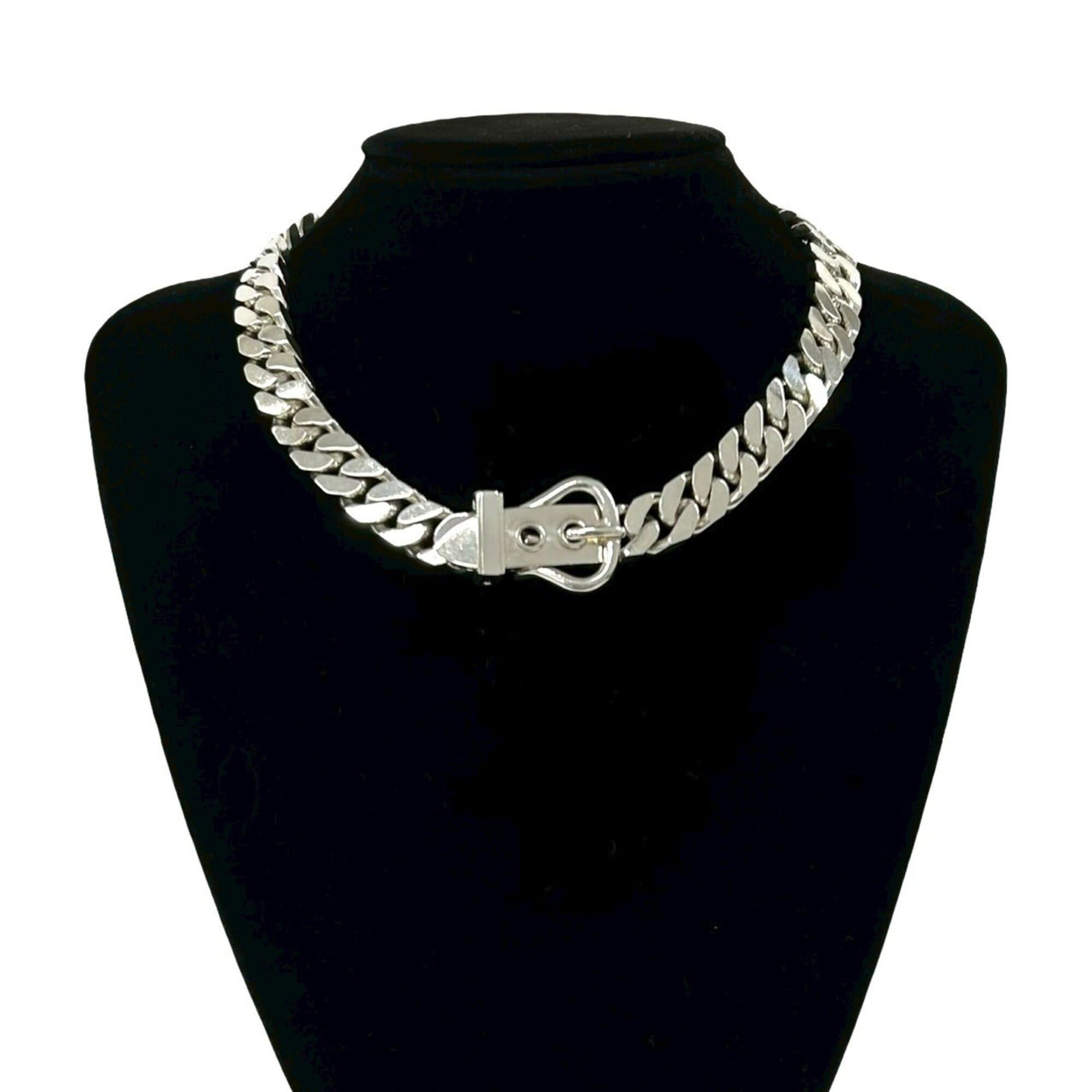 Hermes HERMES Boucles Sellier Sterling Silver 925 Chain Necklace Choker Accessory 33521 Size ONE SIZE - 2 Thumbnail