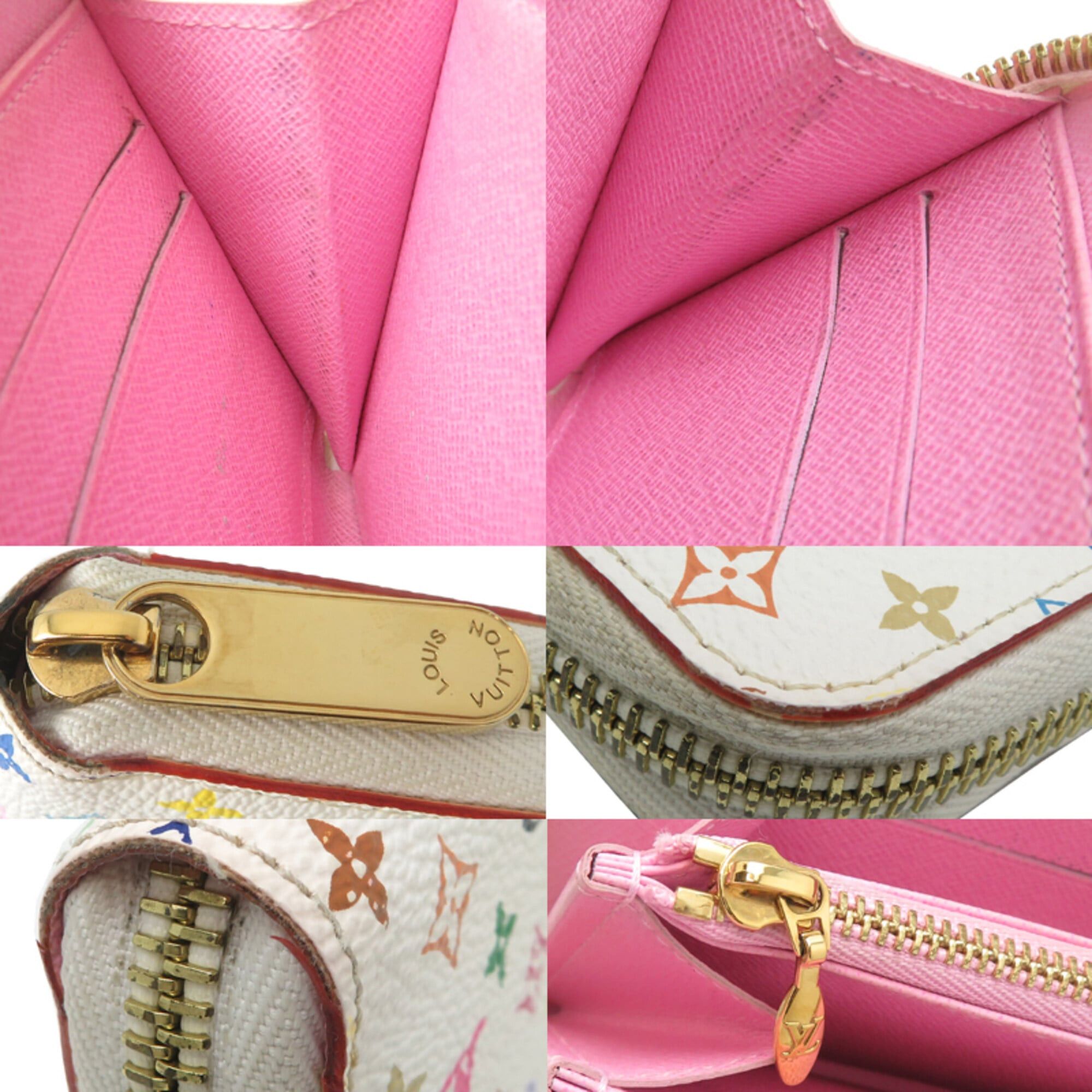 Louis Vuitton Louis Vuitton Zippy Wallet Women's Long M60241 (Discontinued) Monogram Multicolor White Size ONE SIZE - 9 Thumbnail