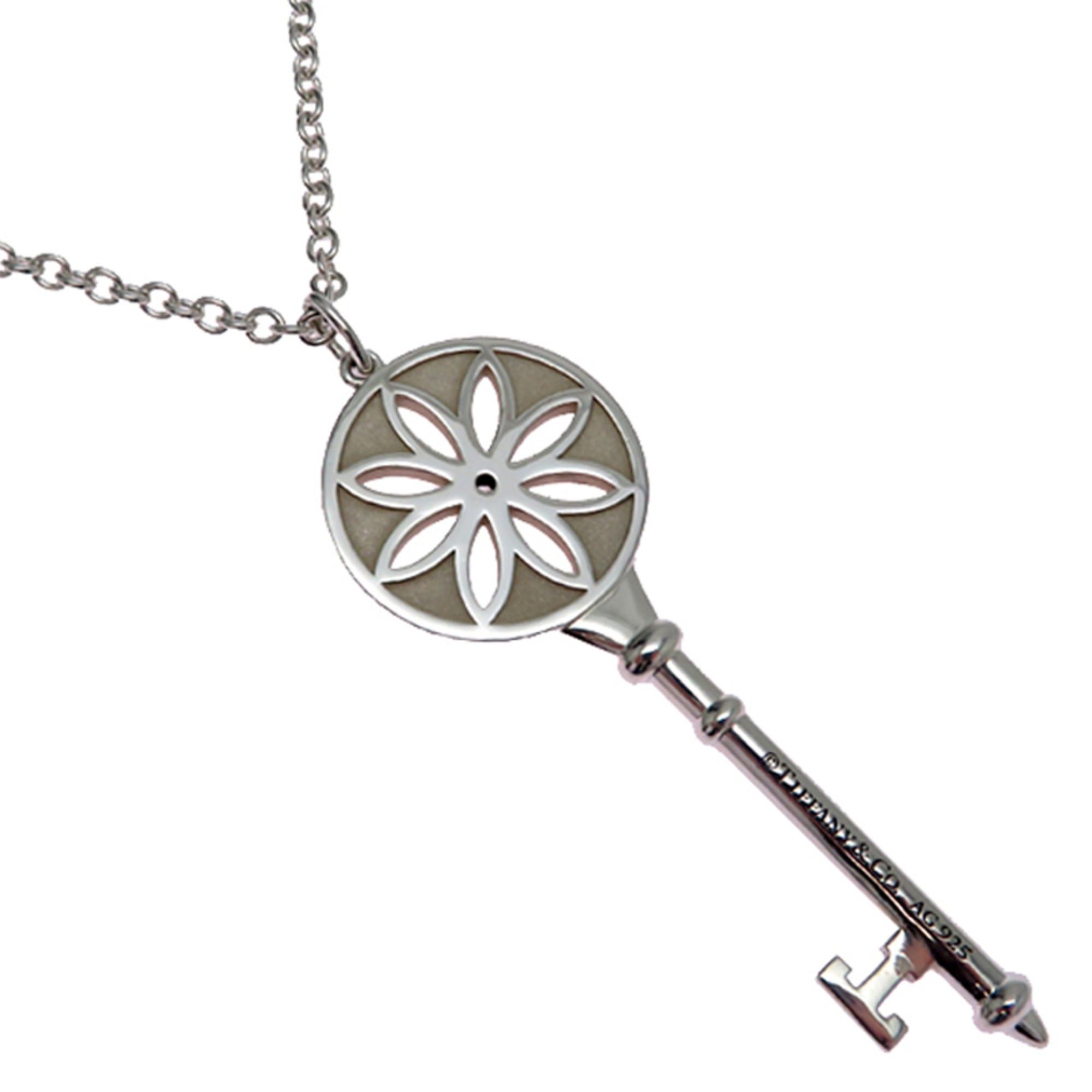 Tiffany & Co. Tiffany & Co. SV925 Daisy Key Diamond Women's Necklace (Silver 925) Size ONE SIZE - 3 Thumbnail