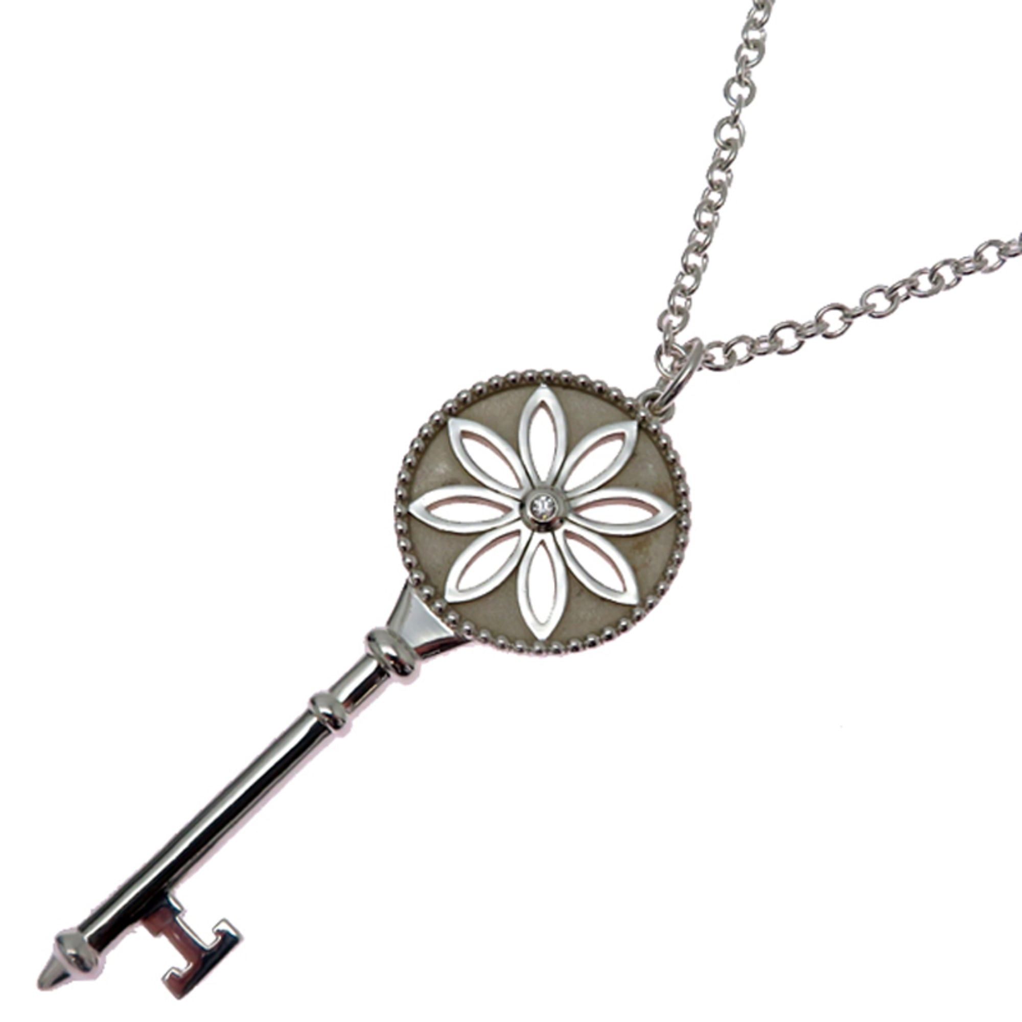 Tiffany & Co. Tiffany & Co. SV925 Daisy Key Diamond Women's Necklace (Silver 925) Size ONE SIZE - 2 Thumbnail
